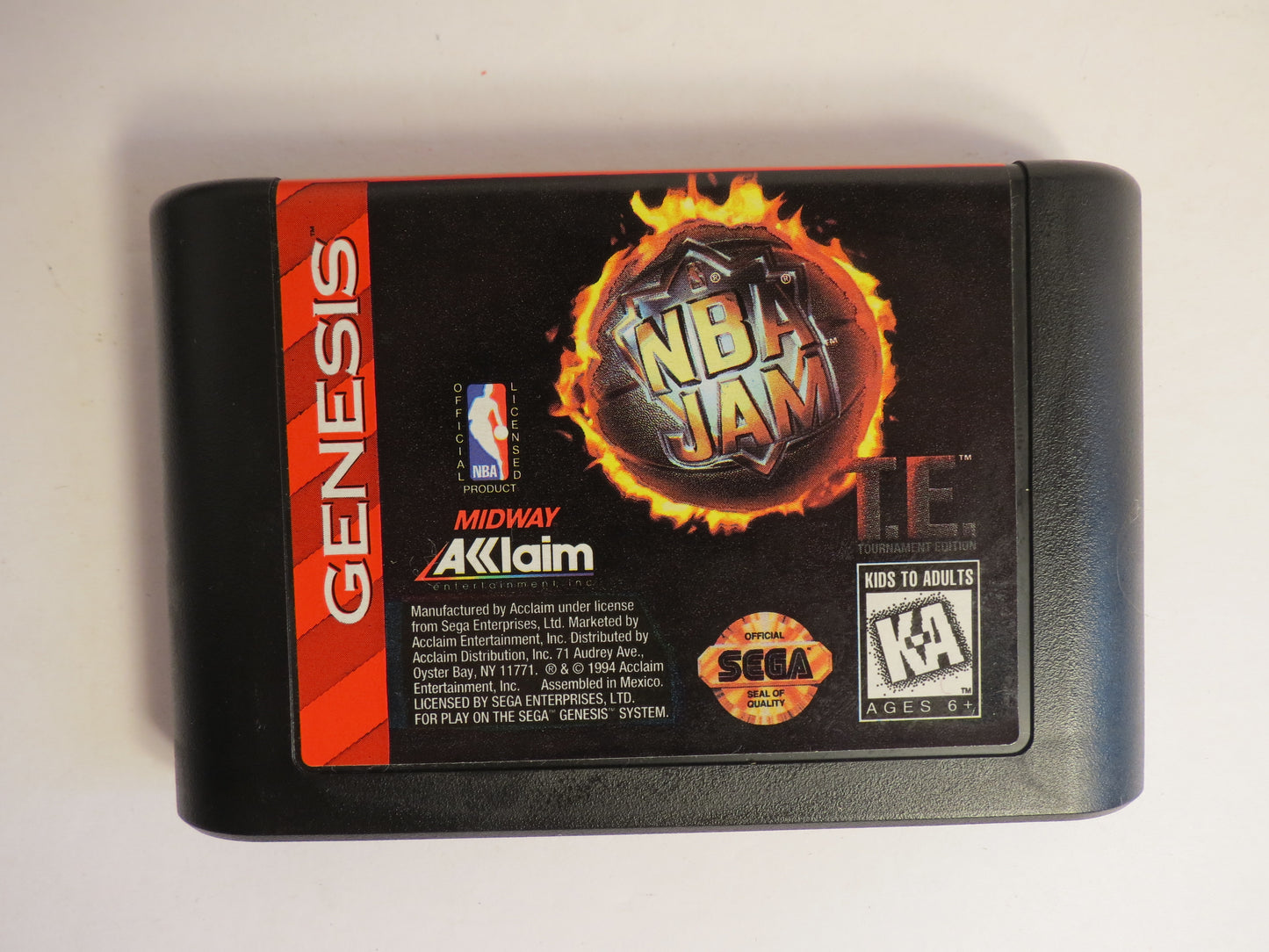 NBA Jam T.E. Tournament Edition Sega Genesis Game