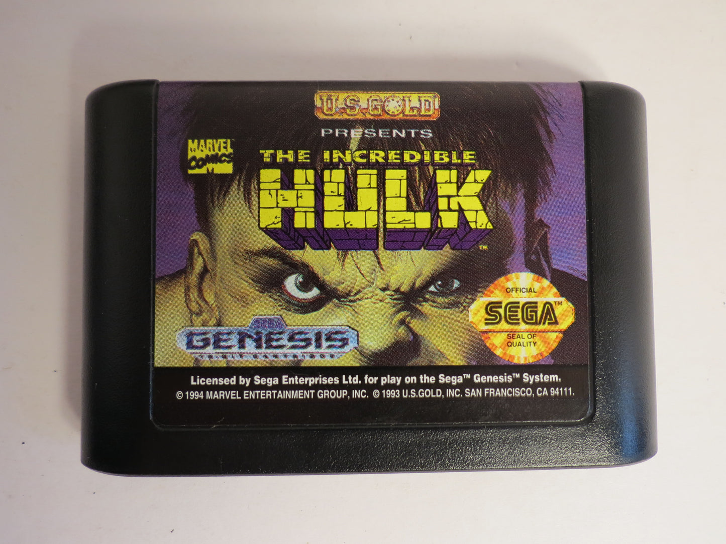 The Incredible Hulk Sega Genesis Game CB