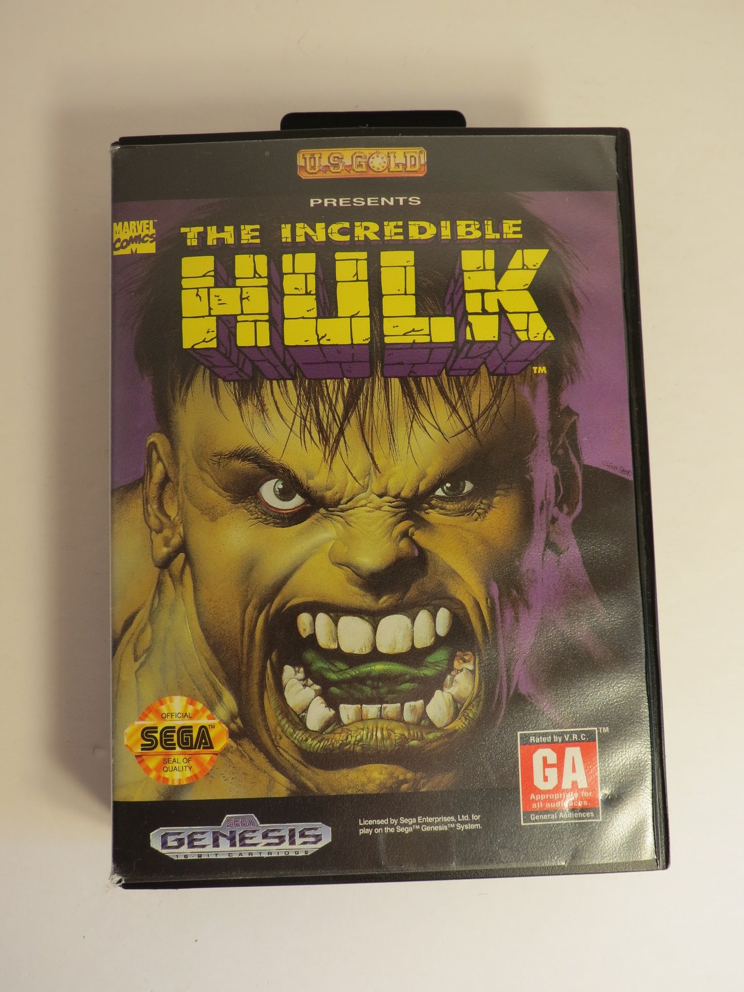 The Incredible Hulk Sega Genesis Game CB