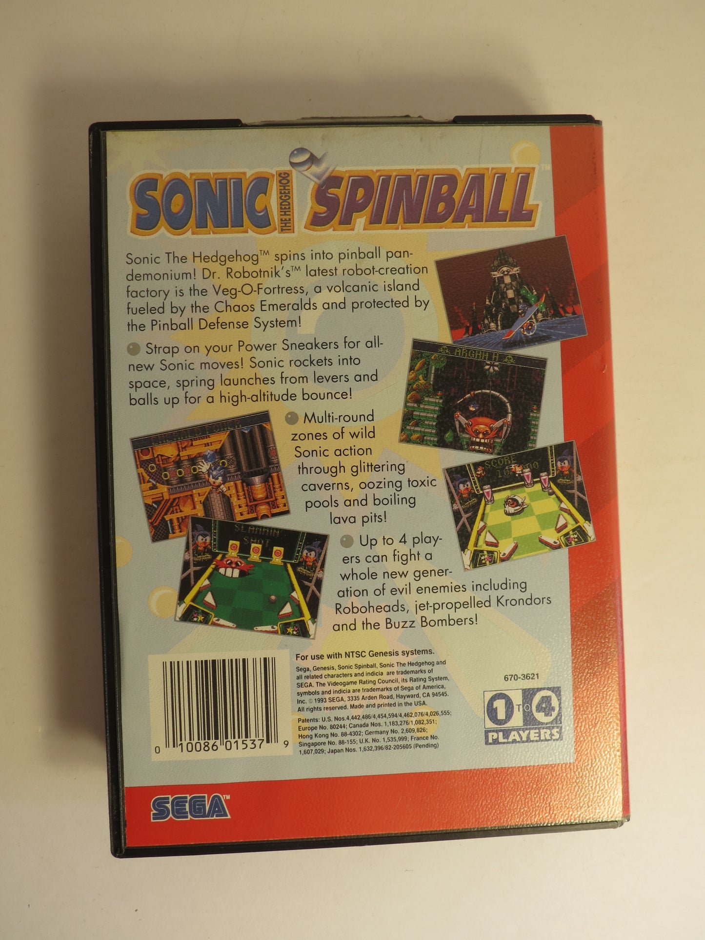 Sonic Spinball Sega Genesis Game CIB