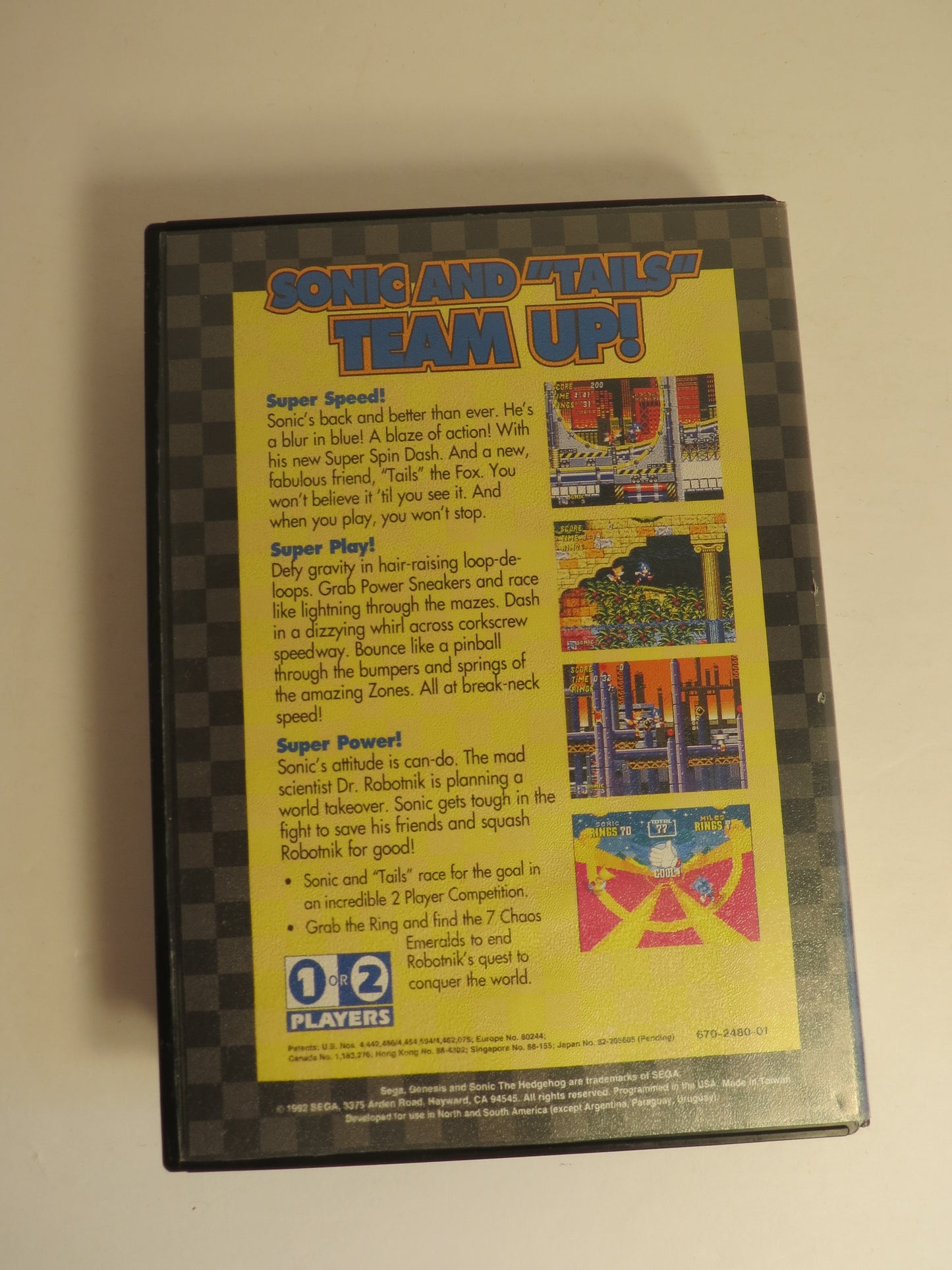 Sonic the Hedgehog 2 NFR Sega Genesis Game CIB