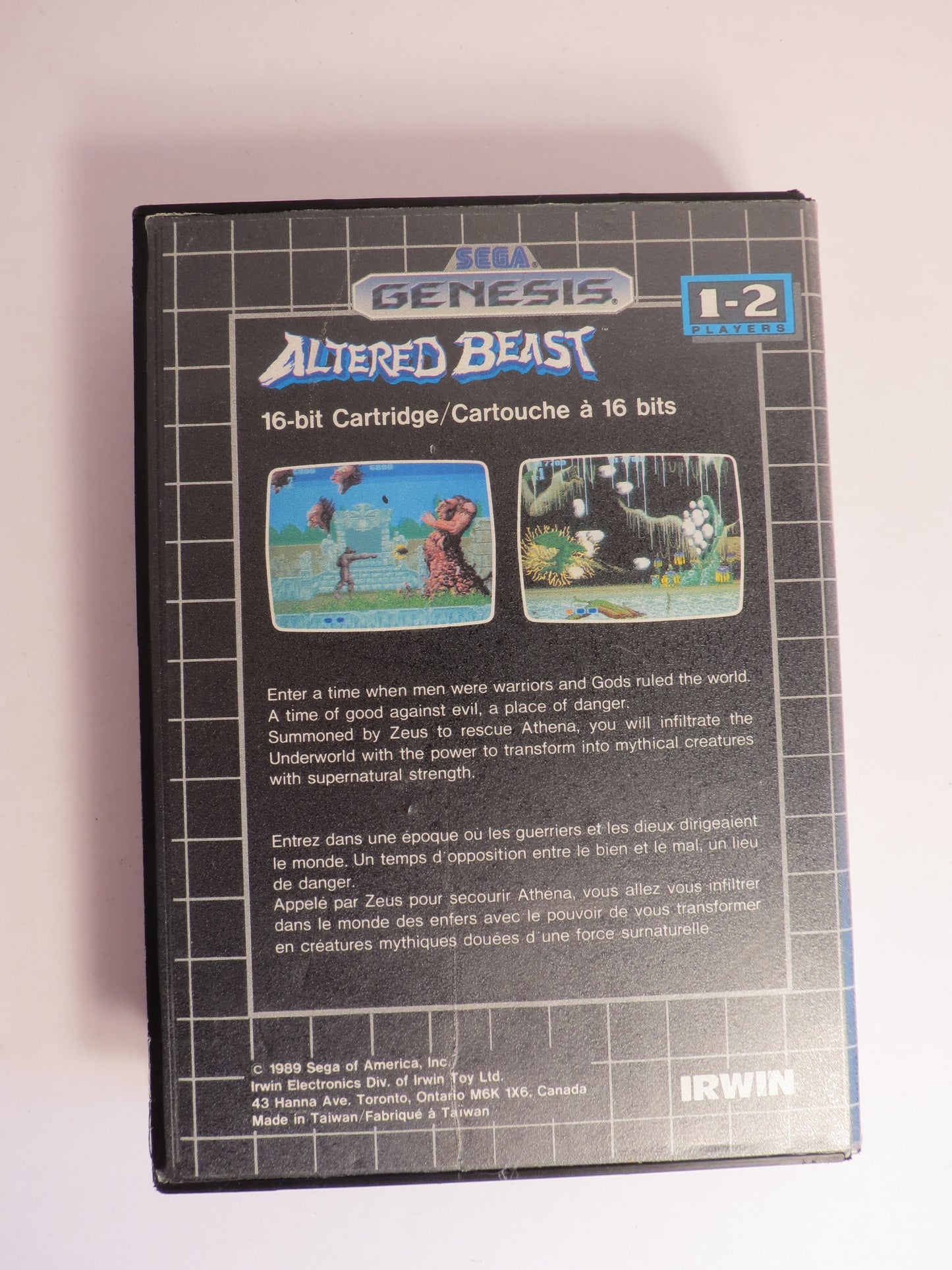 Altered Beast Canadian Sega Genesis Game CB