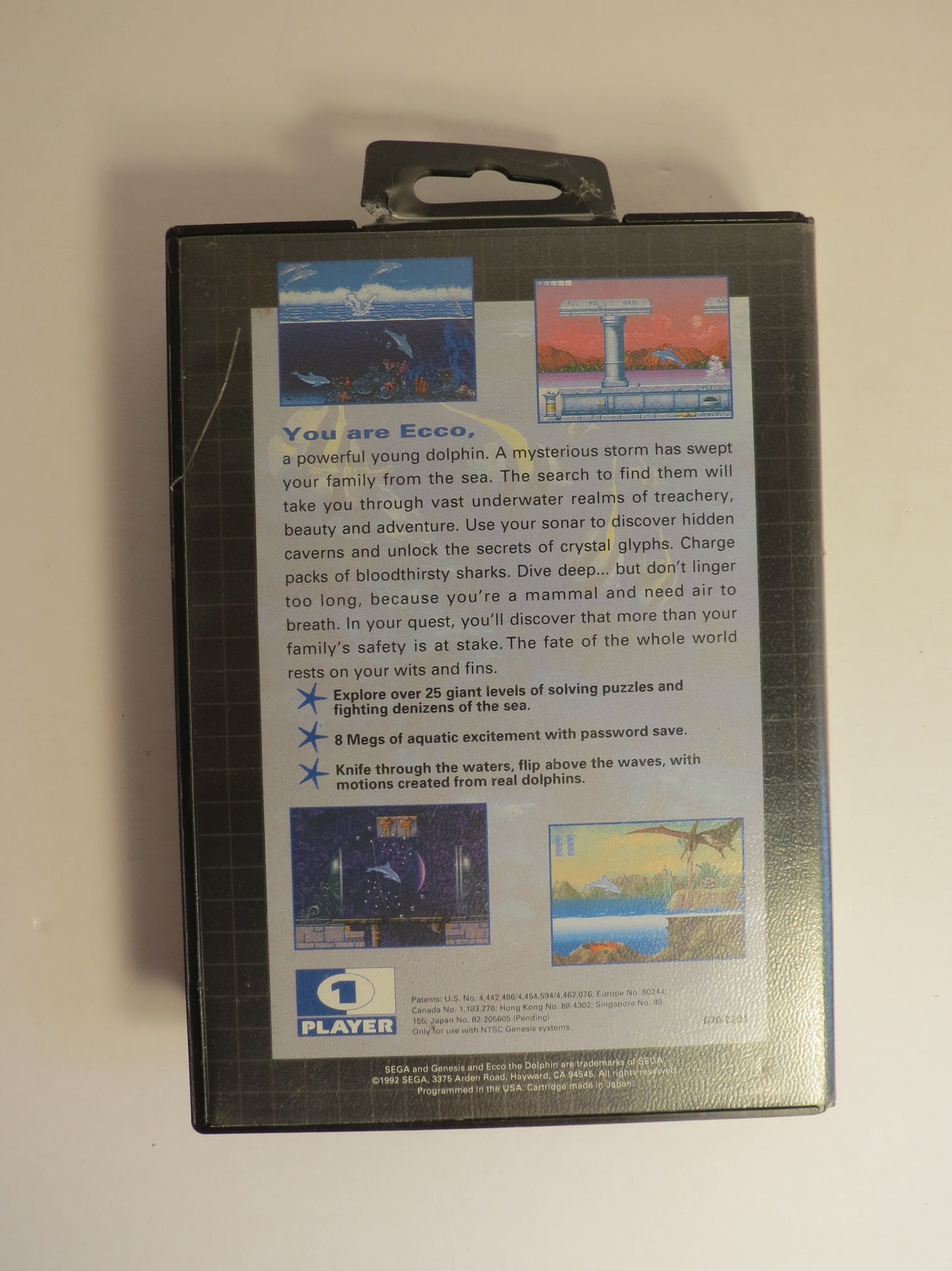 Ecco the Dolphin Sega Genesis Game CIB
