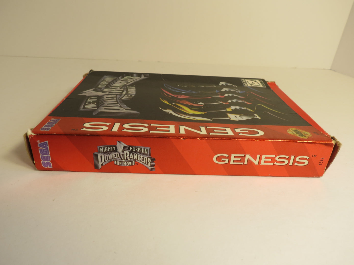 Mighty Morphin Power Rangers the Movie Cardboard Sega Genesis Game CB