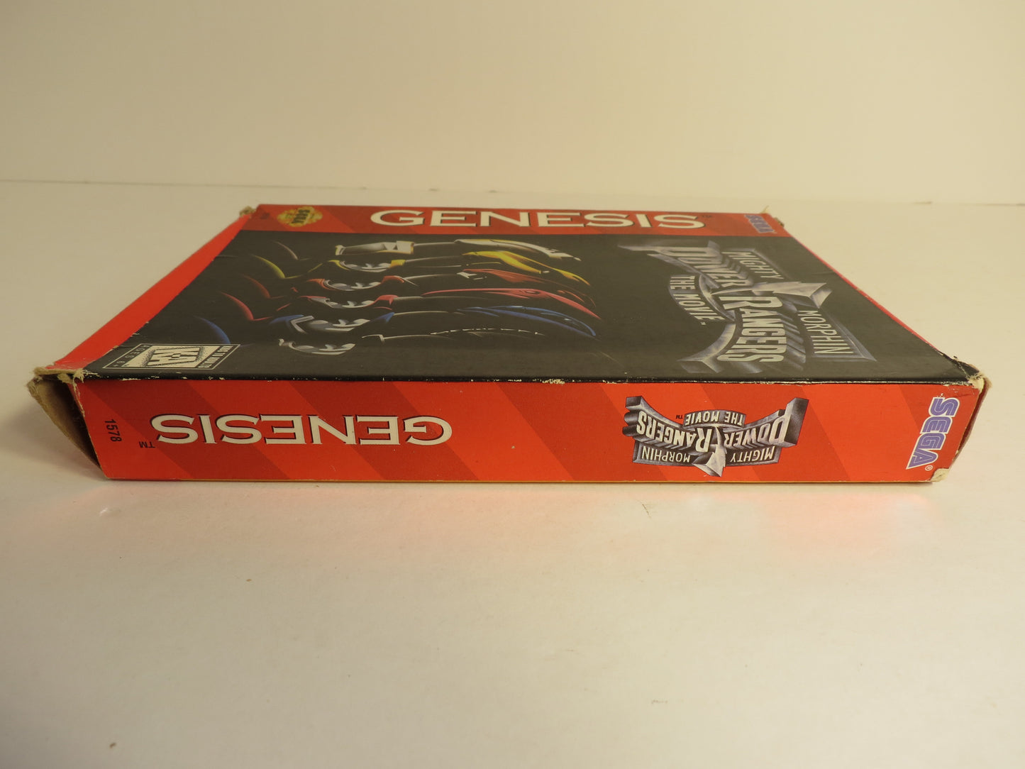 Mighty Morphin Power Rangers the Movie Cardboard Sega Genesis Game CB