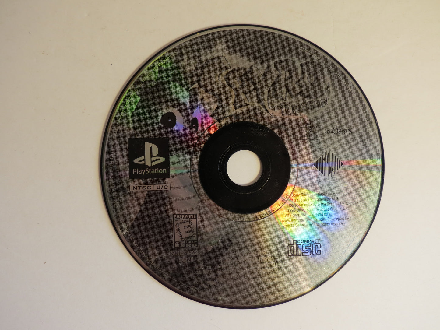 Spyro Year of the Dragon GH Playstation 1 PS1 Game CIB