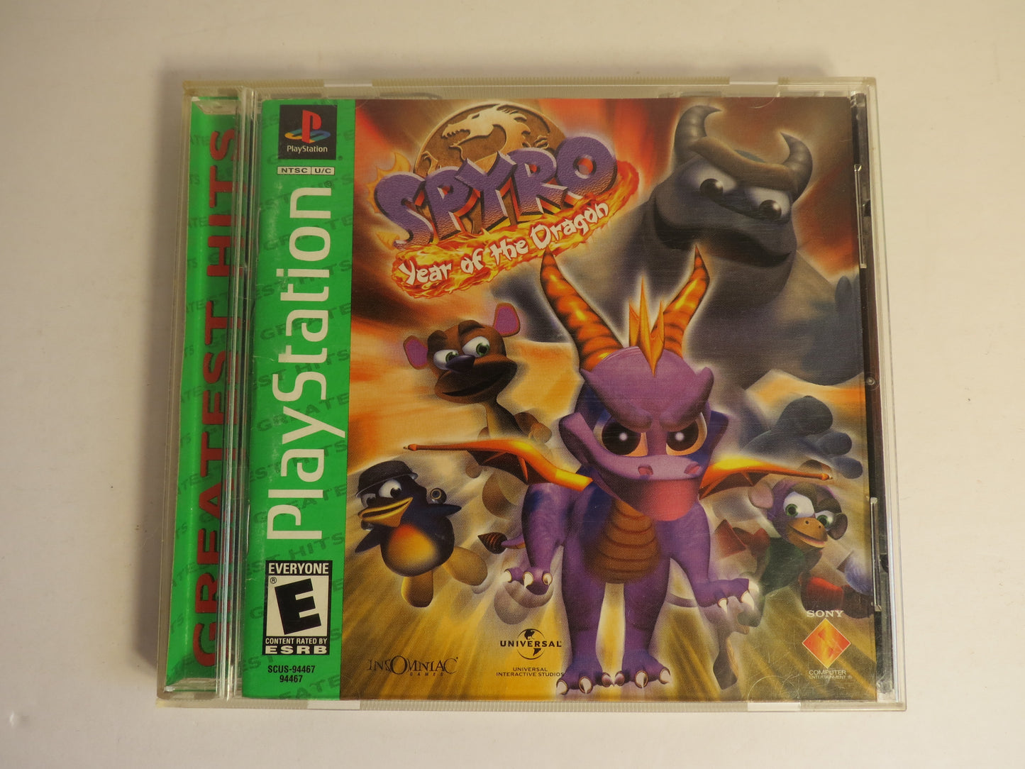 Spyro Year of the Dragon GH Playstation 1 PS1 Game CIB