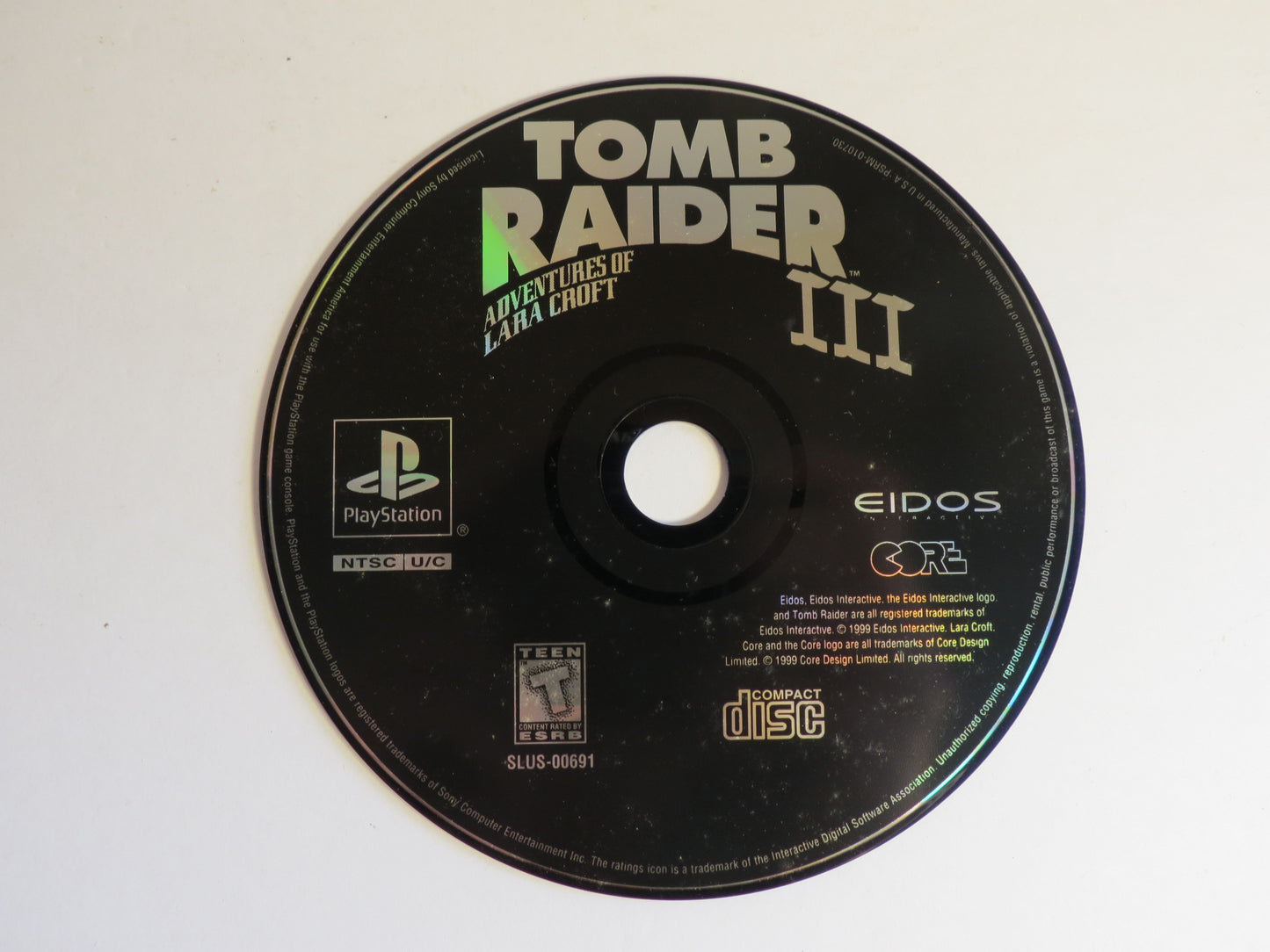 Tomb Raider III Adventures of Lara Croft GH Playstation 1 PS1 Game CIB