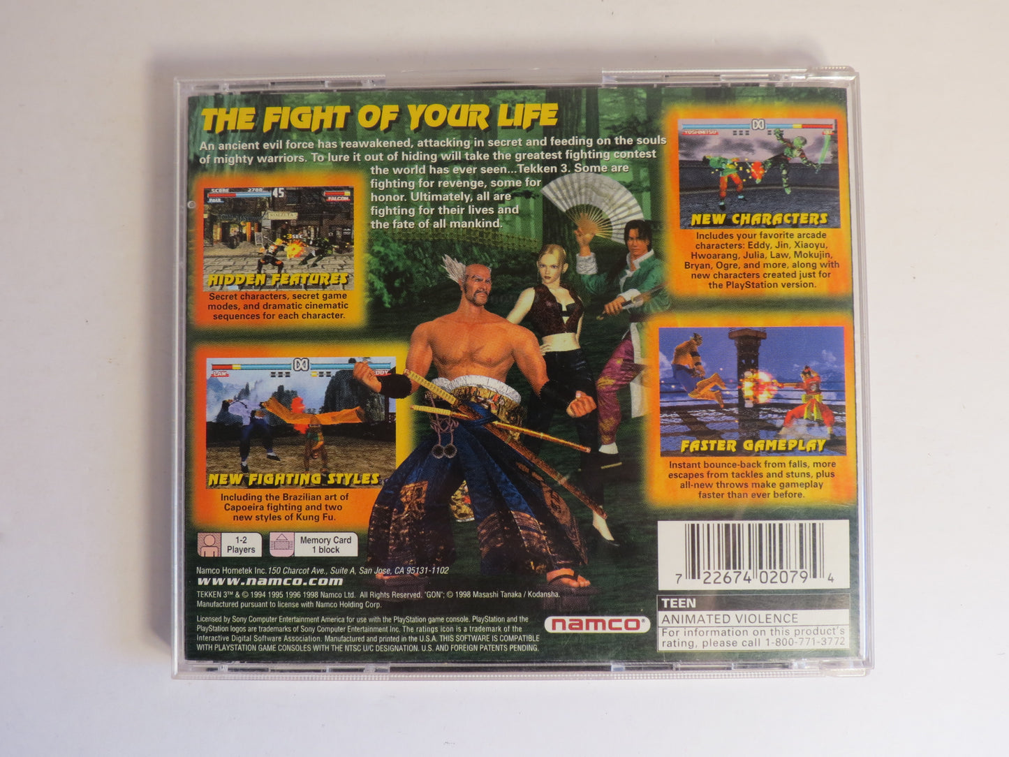 Tekken 3 Playstation 1 PS1 Game CIB