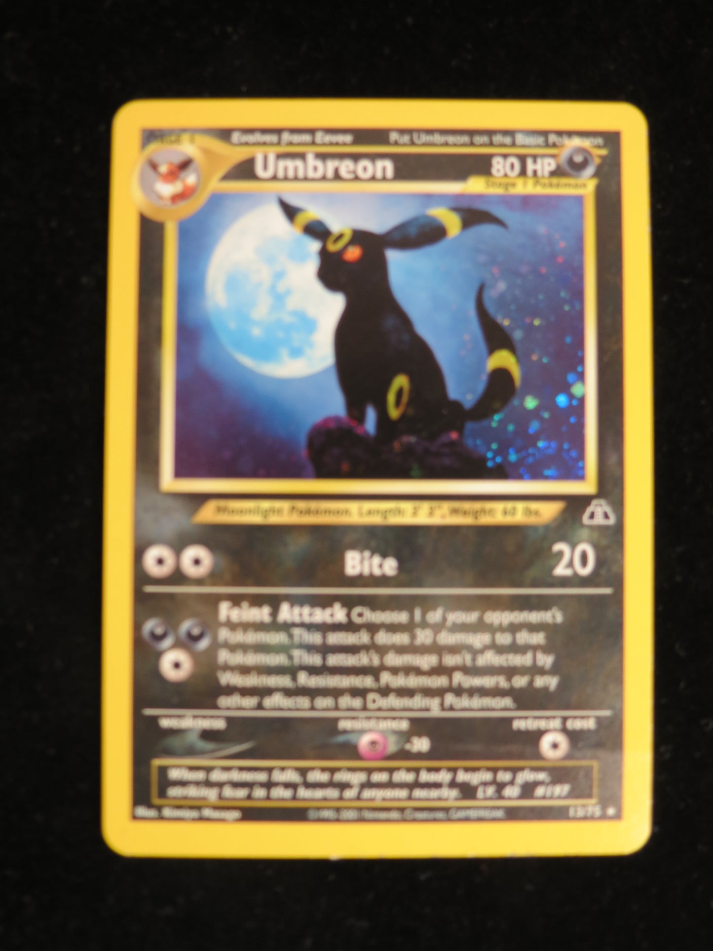 Umbreon (13) 13/75 - Neo Discovery Unlimited Holofoil