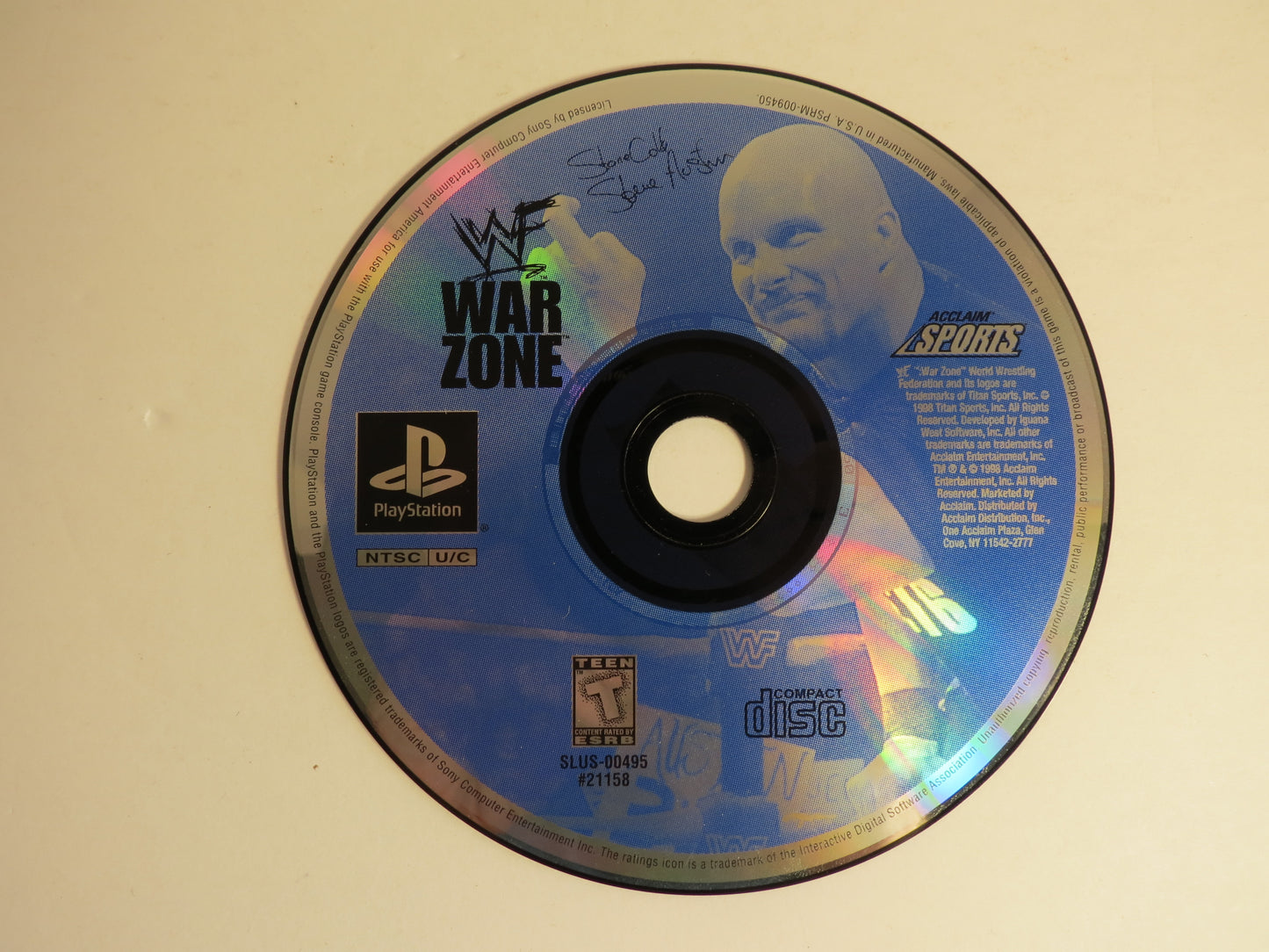 WWF War Zone Playstation 1 PS1 Game CIB