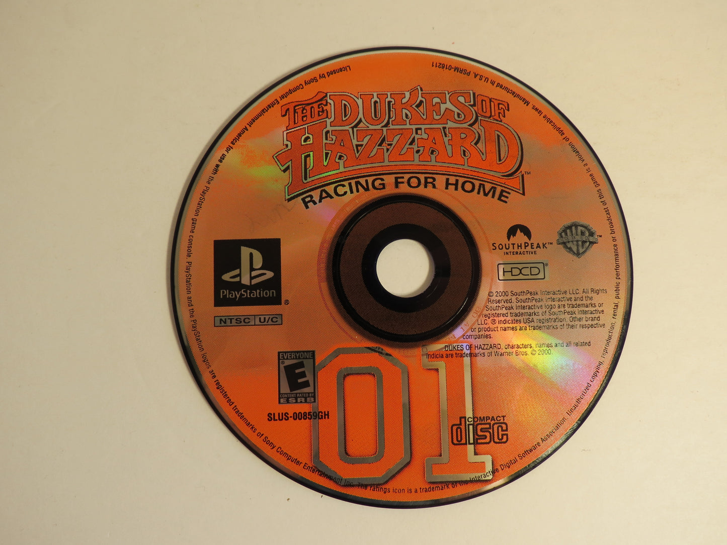 The Dukes of Hazzard Racing for Home GH Playstation 1 PS1 Game CIB