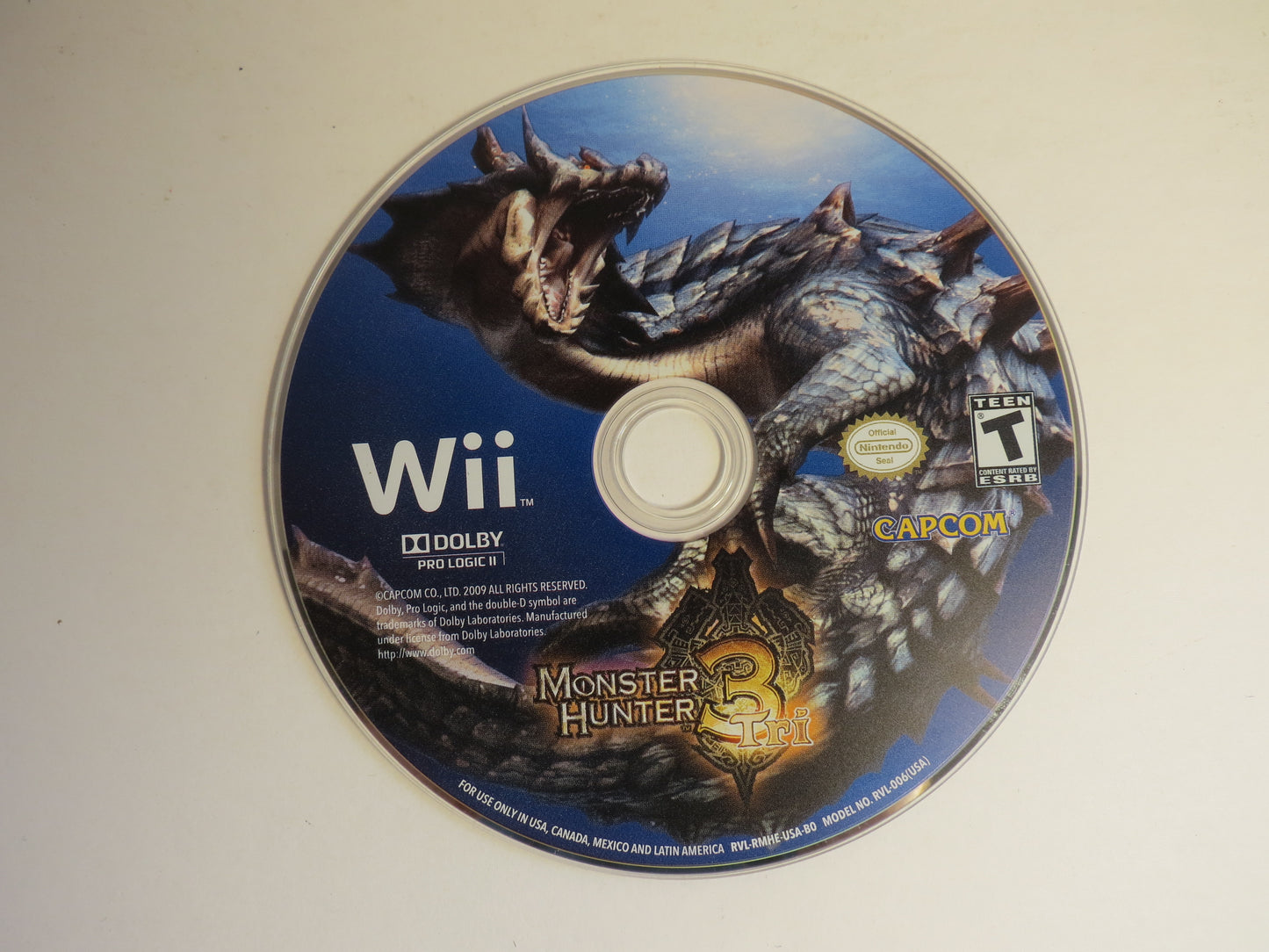 Monster Hunter 3 Tri Nintendo Wii Game CIB