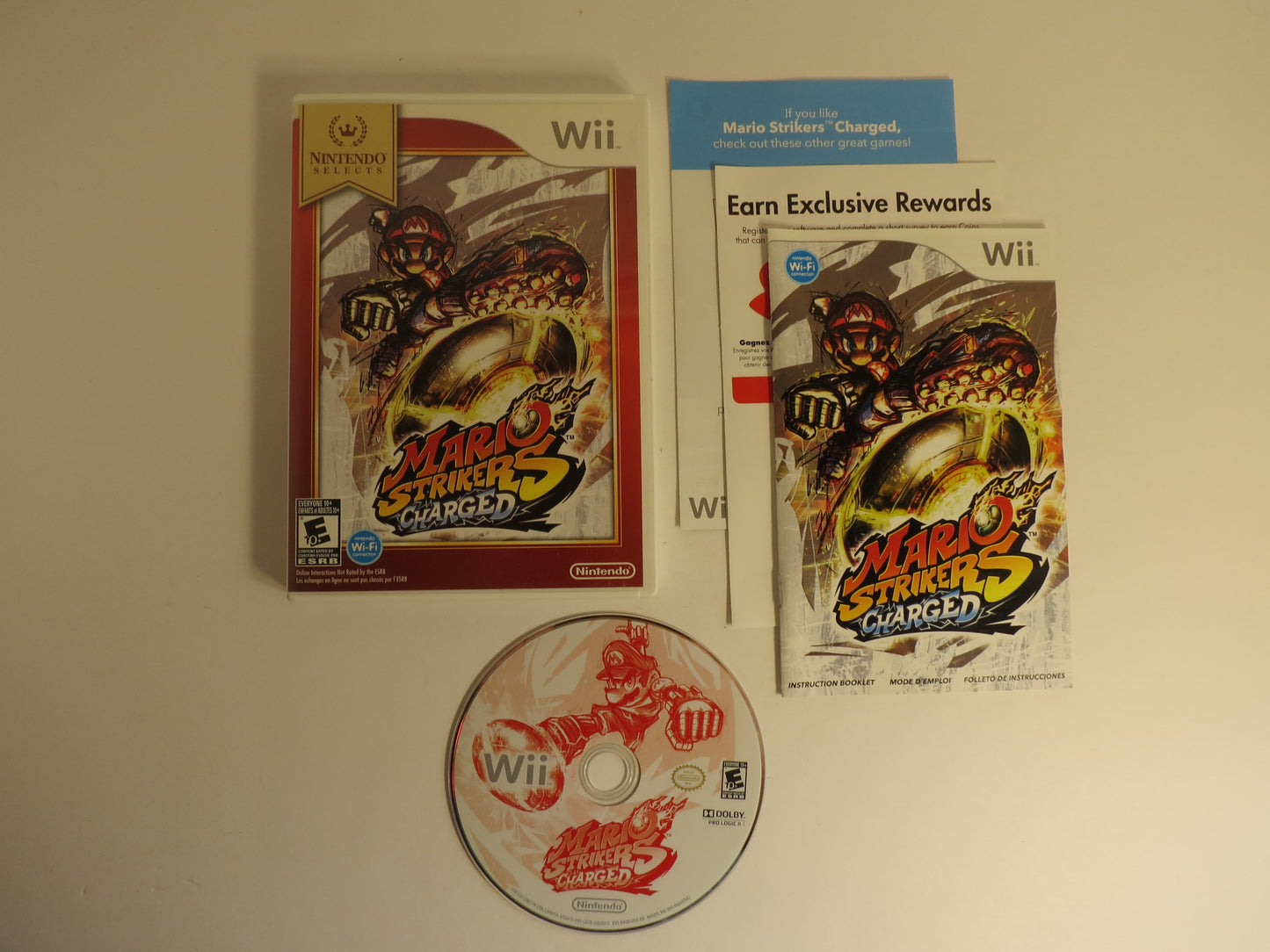 Mario Strikers Charged Nintendo Selects Nintendo Wii Game CIB