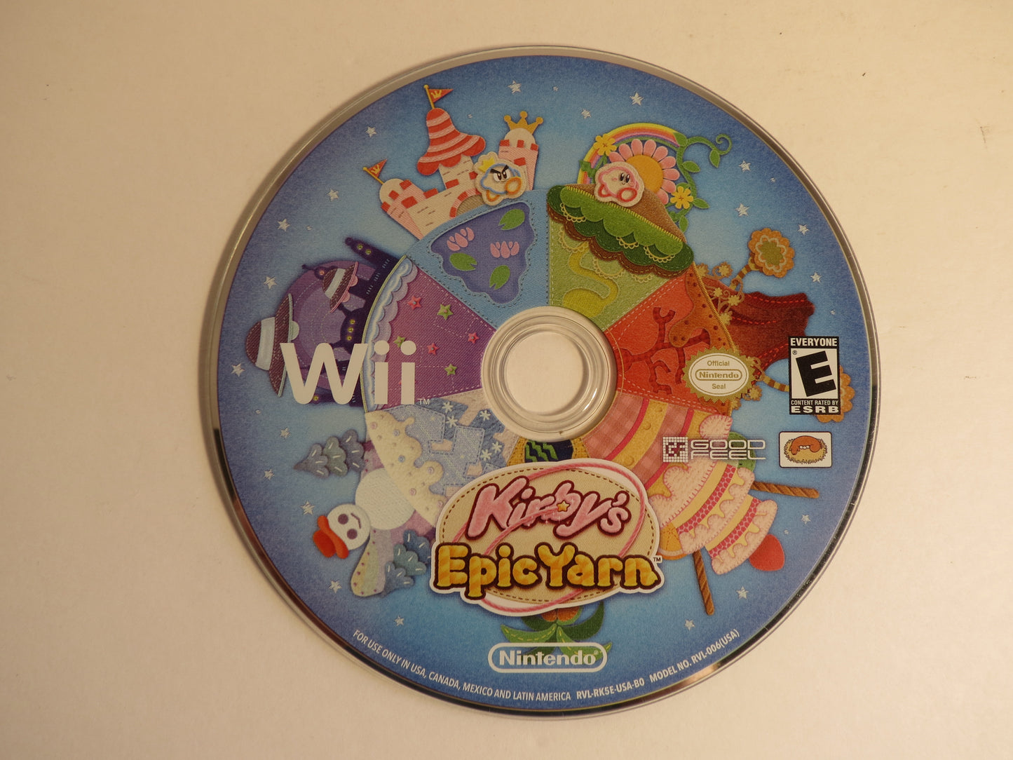 Kirby's Epic Yarn Nintendo Wii Game CIB