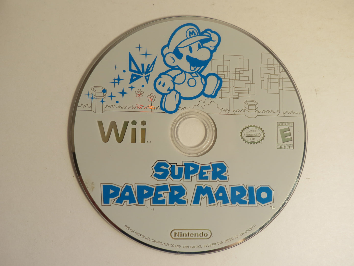 Super Paper Mario Nintendo Wii Game CIB