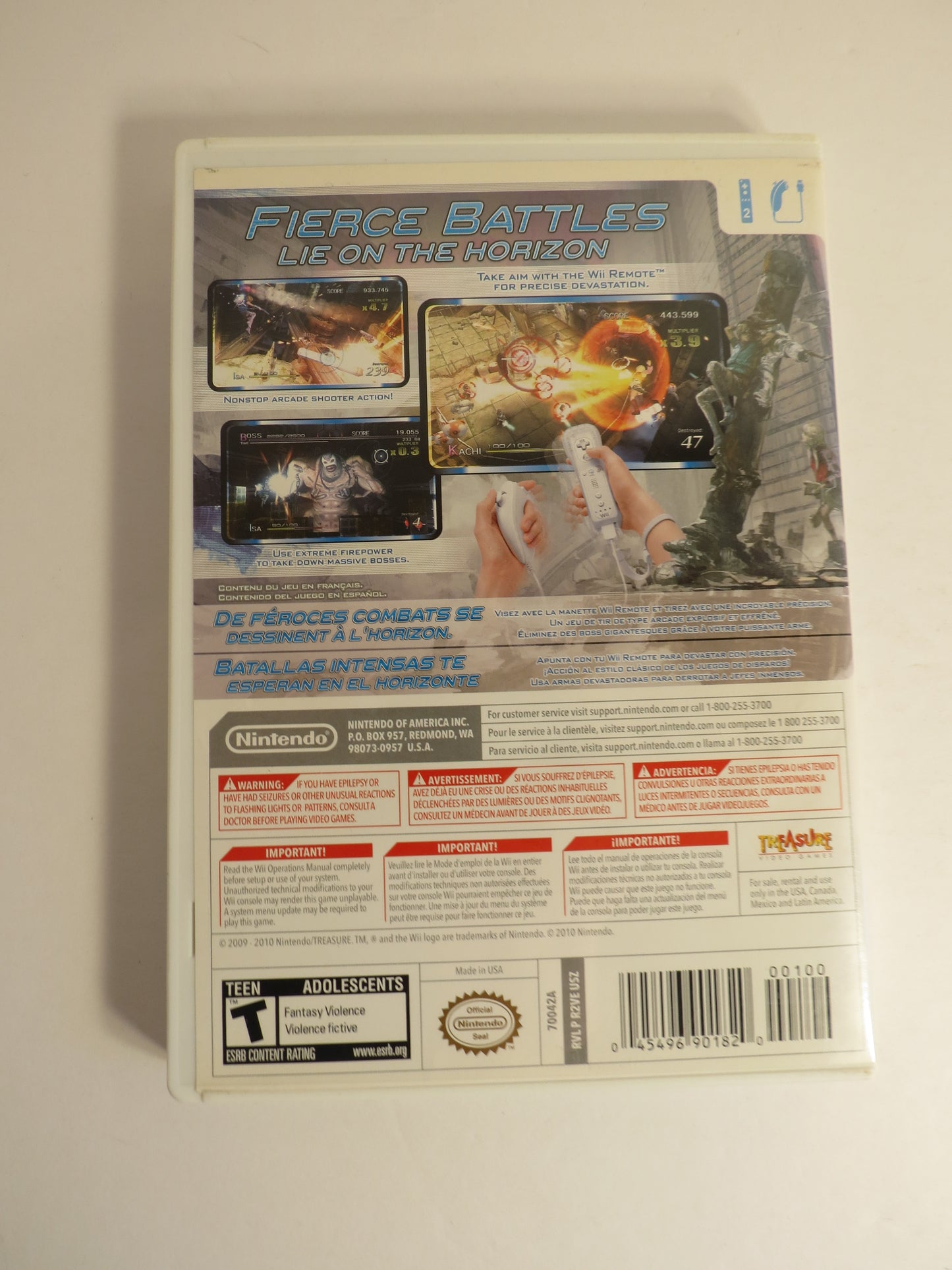 Sin & Punishment Star Successor Nintendo Wii Game CIB