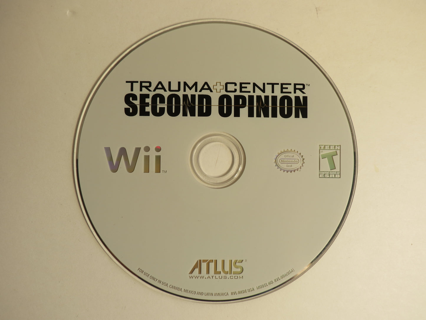 Trauma Center Second Opinion Nintendo Wii Game CIB