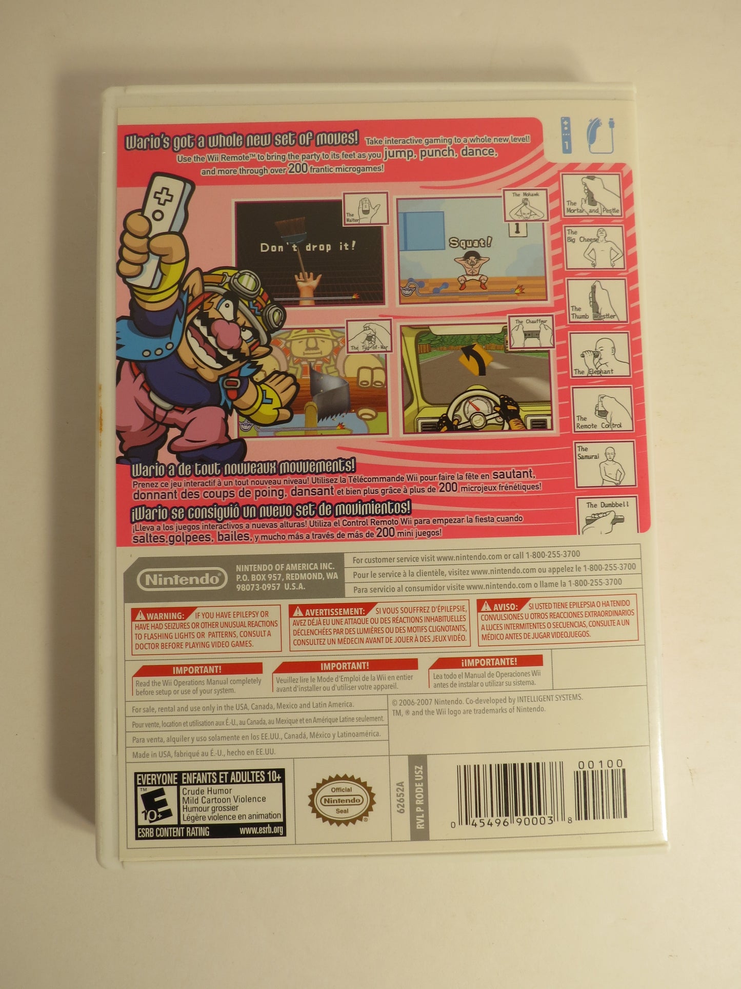 WarioWare Smooth Moves Nintendo Wii Game CIB