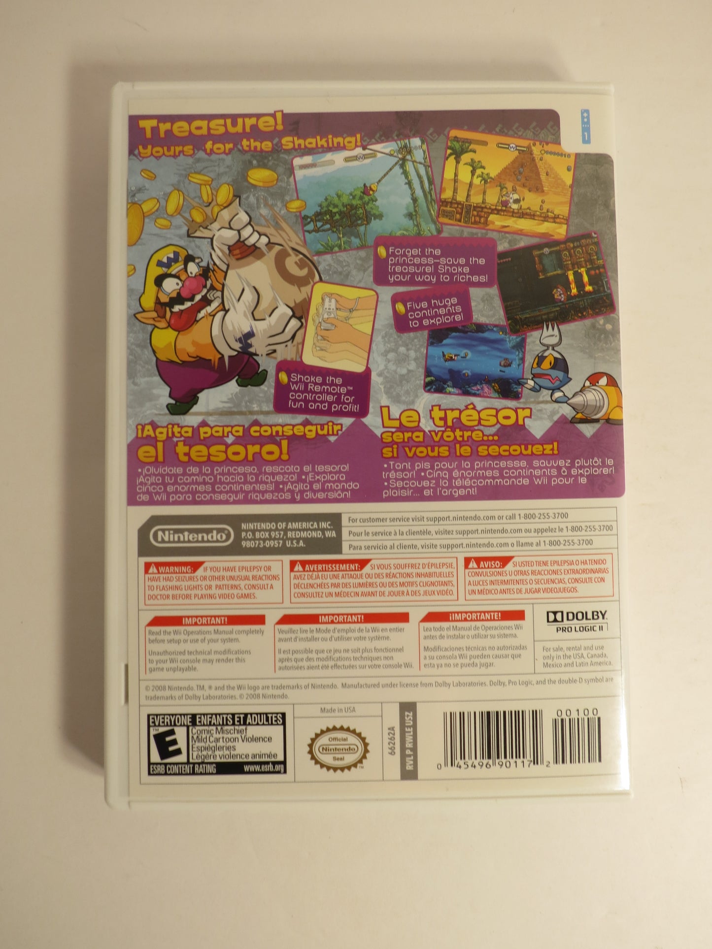 Wario Land Shake It! Nintendo Wii Game CIB