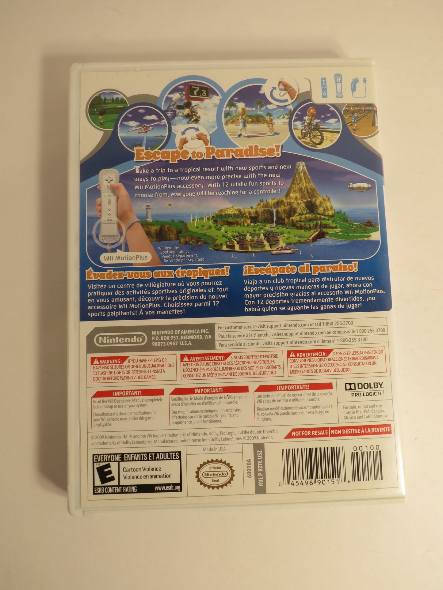 Wii Sports Resort Nintendo Wii Game CIB
