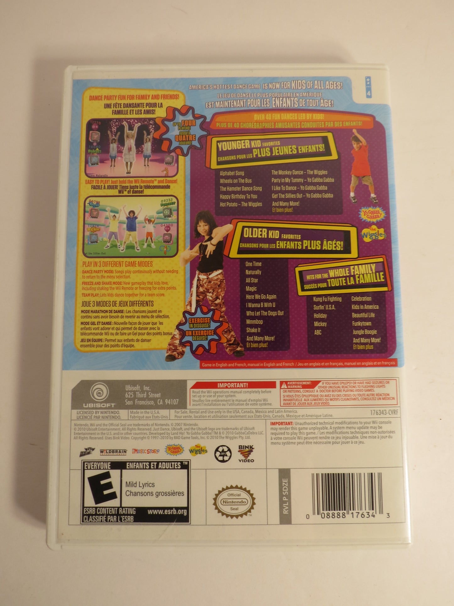 Just Dance Kids Nintendo Wii Game CIB