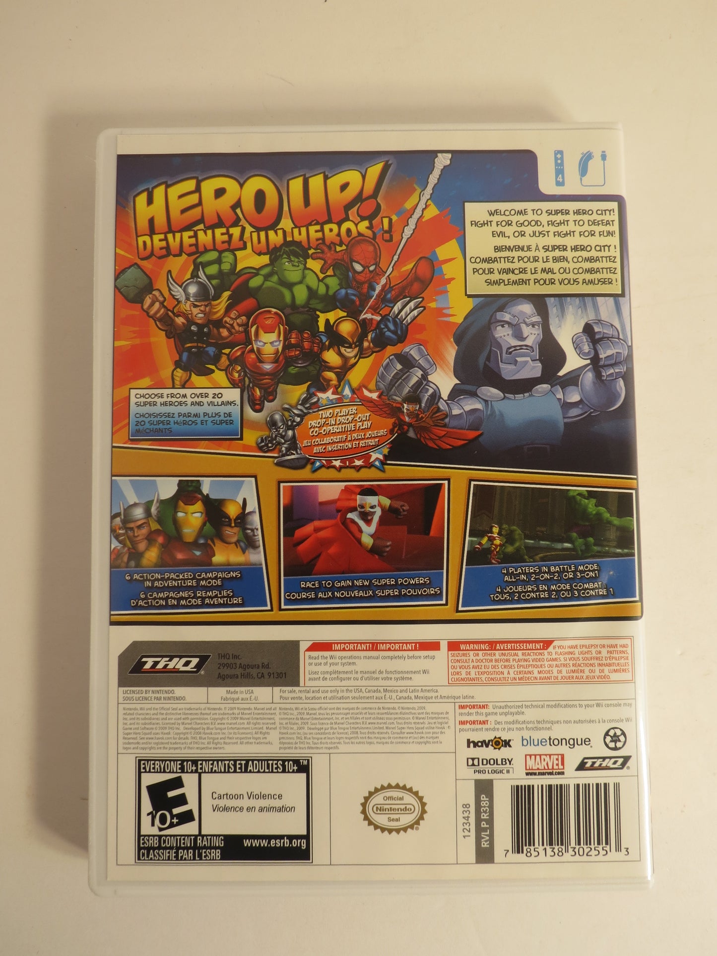 Marvel SuperHero Squad Nintendo Wii Game CB