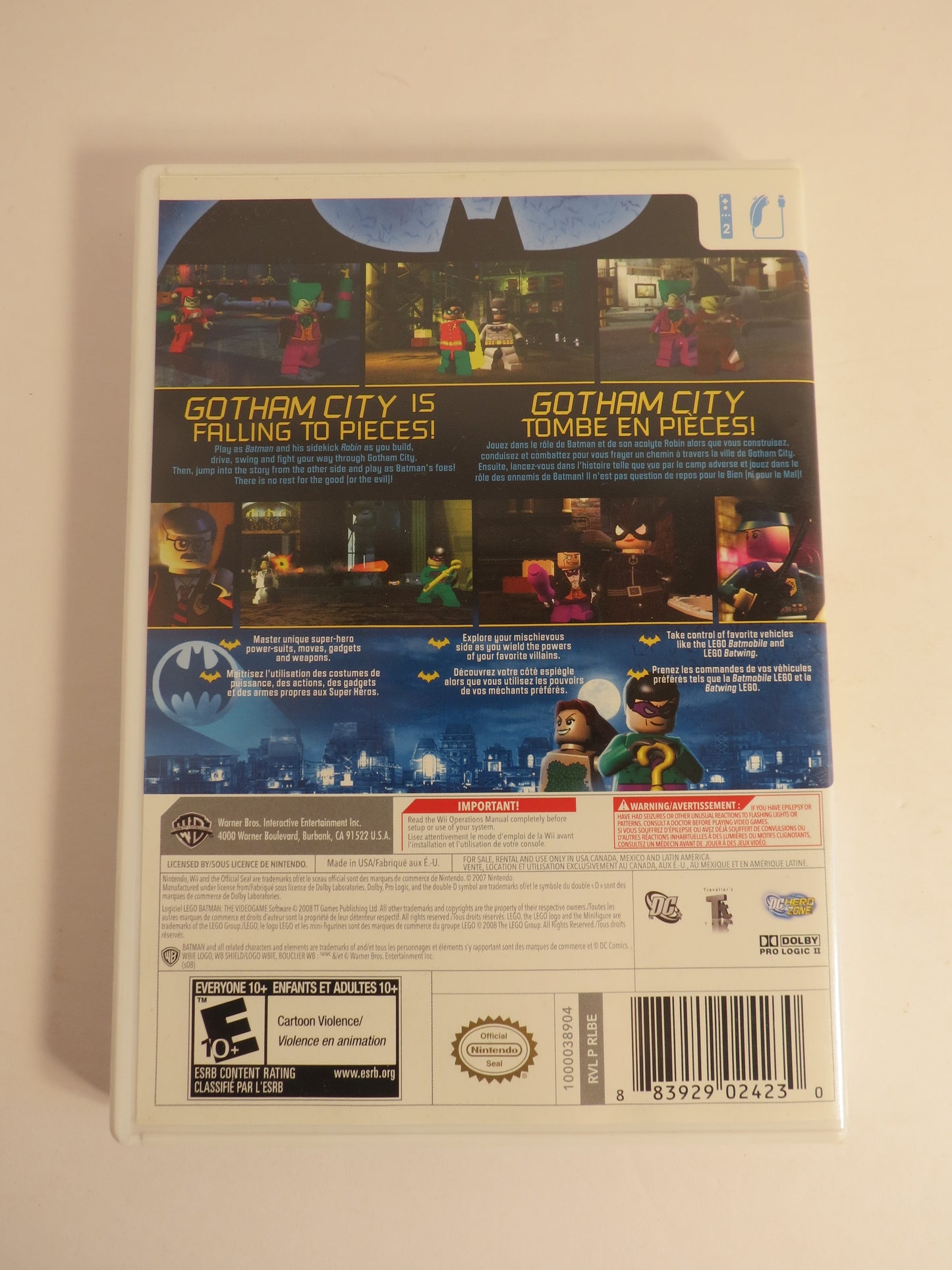 Lego Batman The Video Game Nintendo Wii Game CB