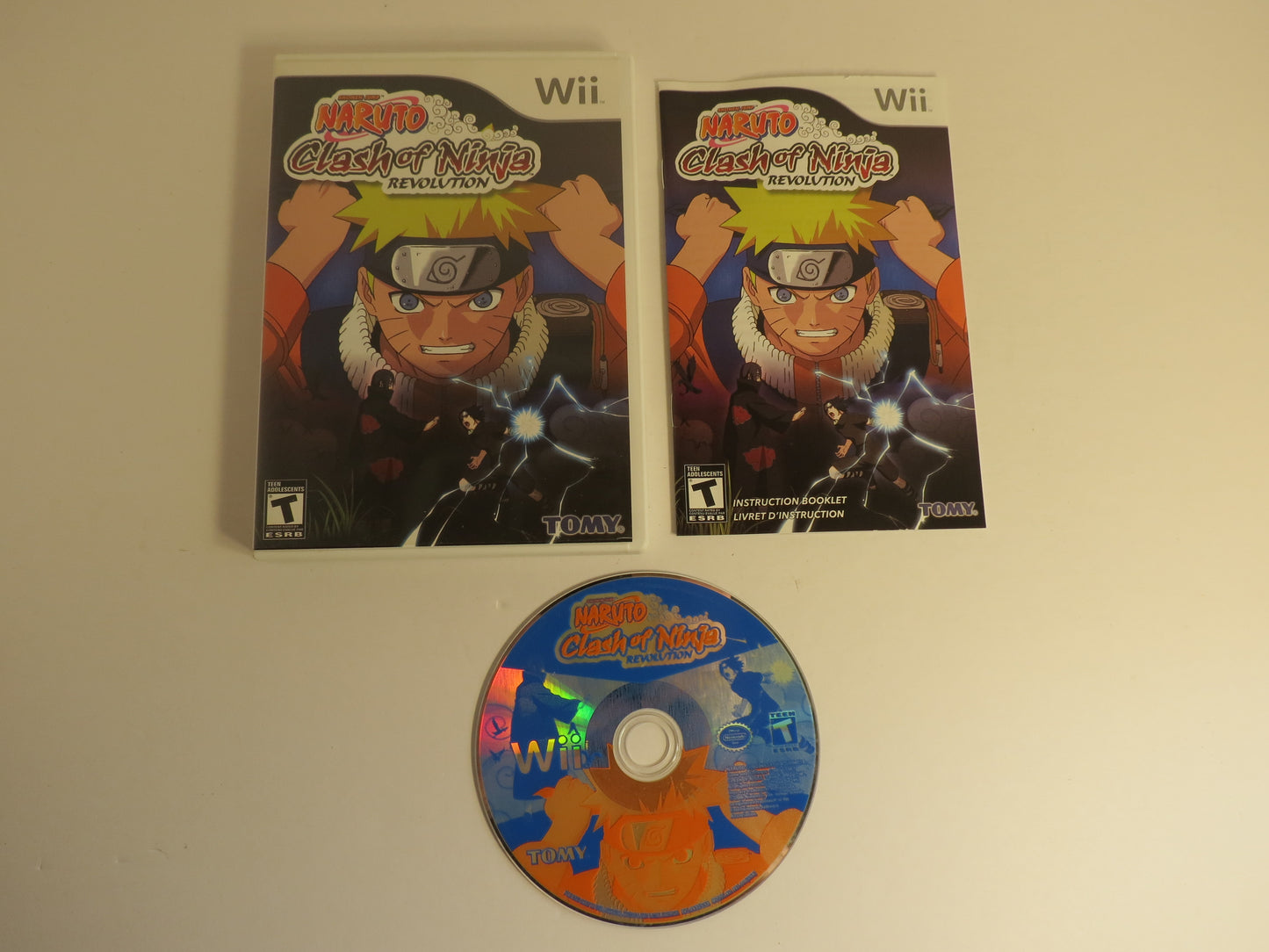 Naruto Clash of Ninja Revolution Nintendo Wii Game CIB