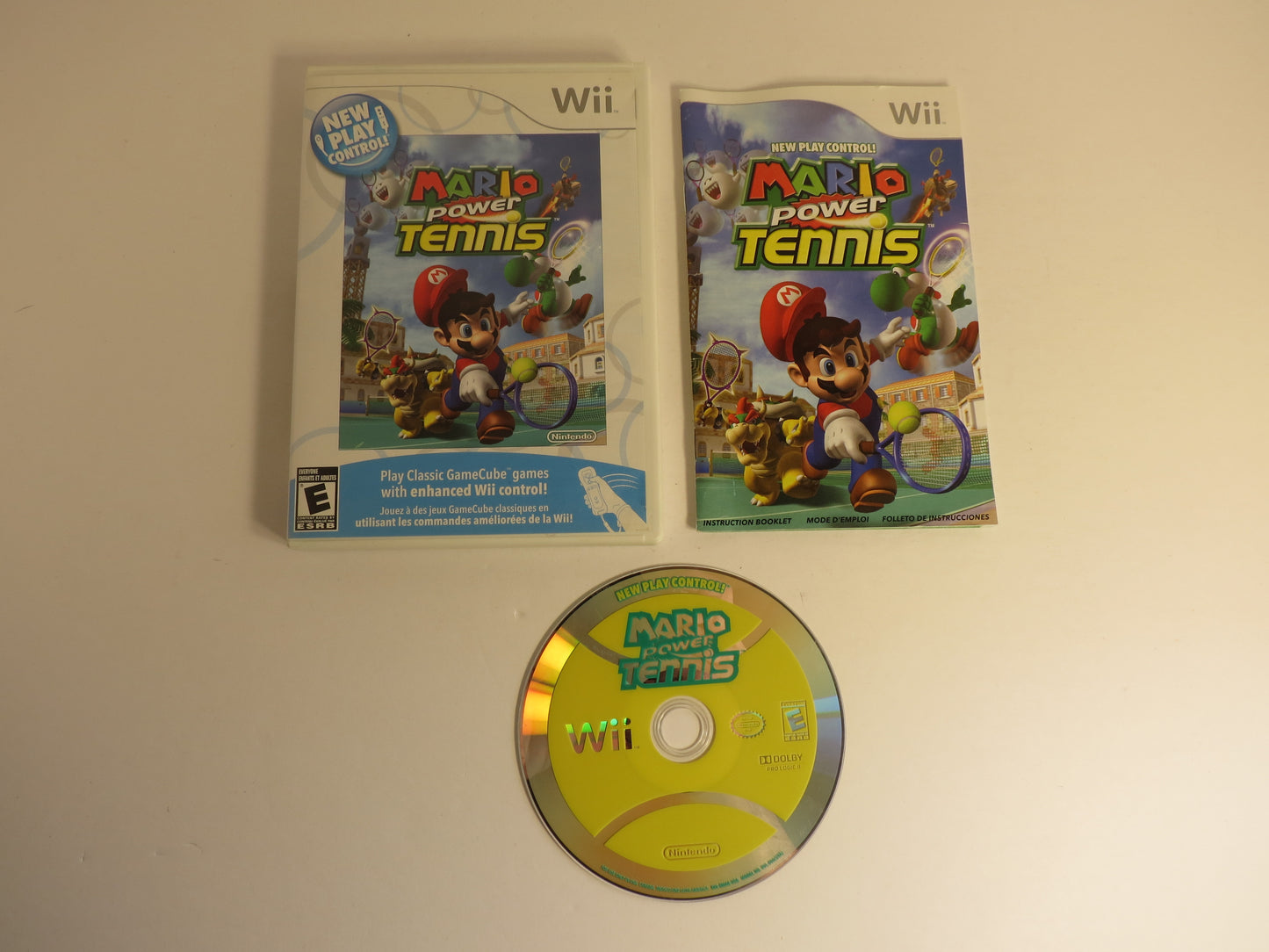 Mario Power Tennis New Play Controls Nintendo Wii Game CIB