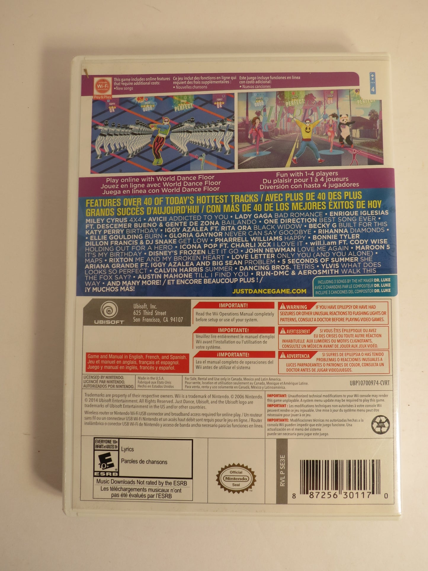 Just Dance 2015 Nintendo Wii Game CIB