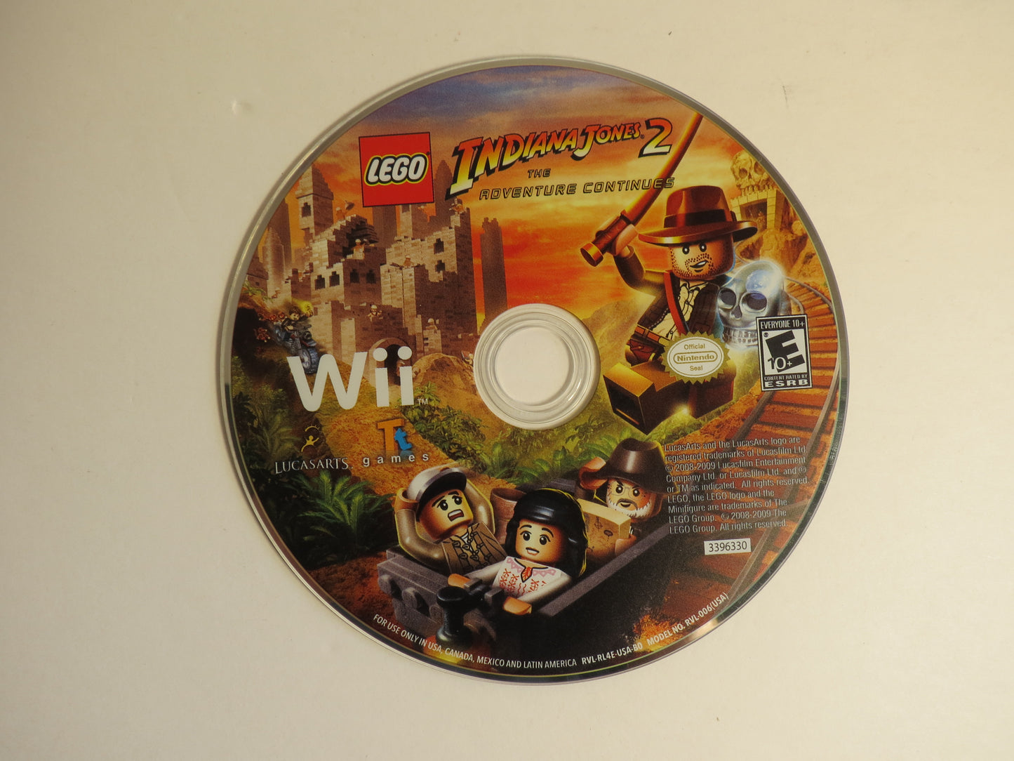 Lego Indiana Jones 2 The Adventure Continues Nintendo Wii Game CIB