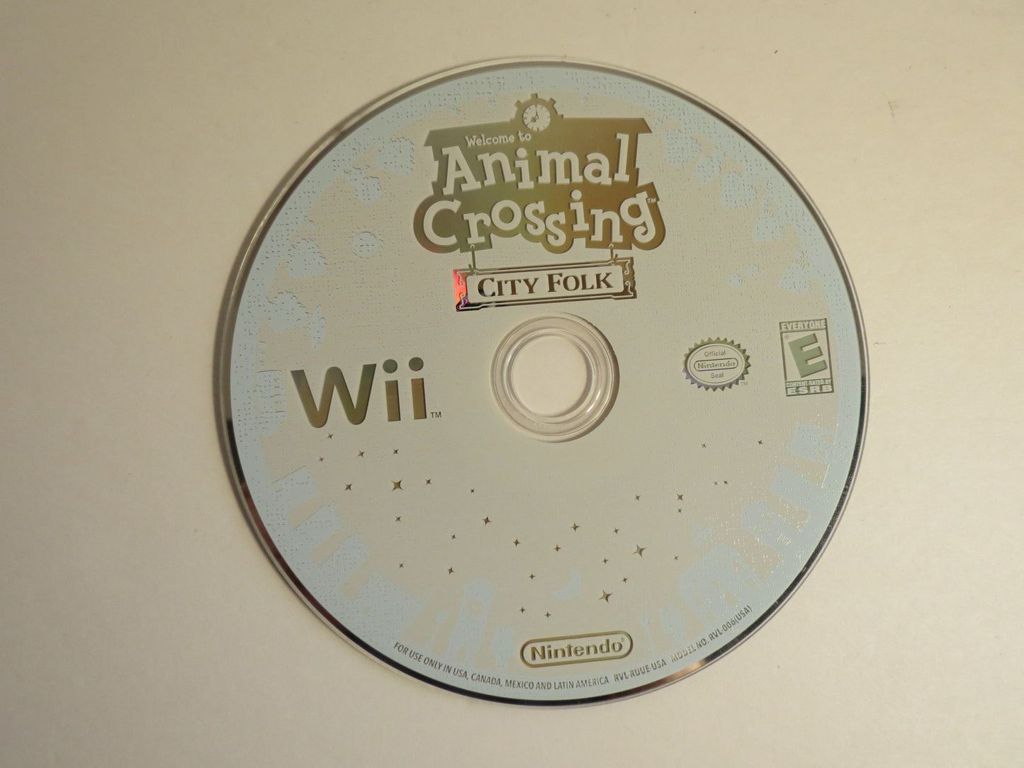 Animal Crossing City Folk Nintendo Wii Game CIB