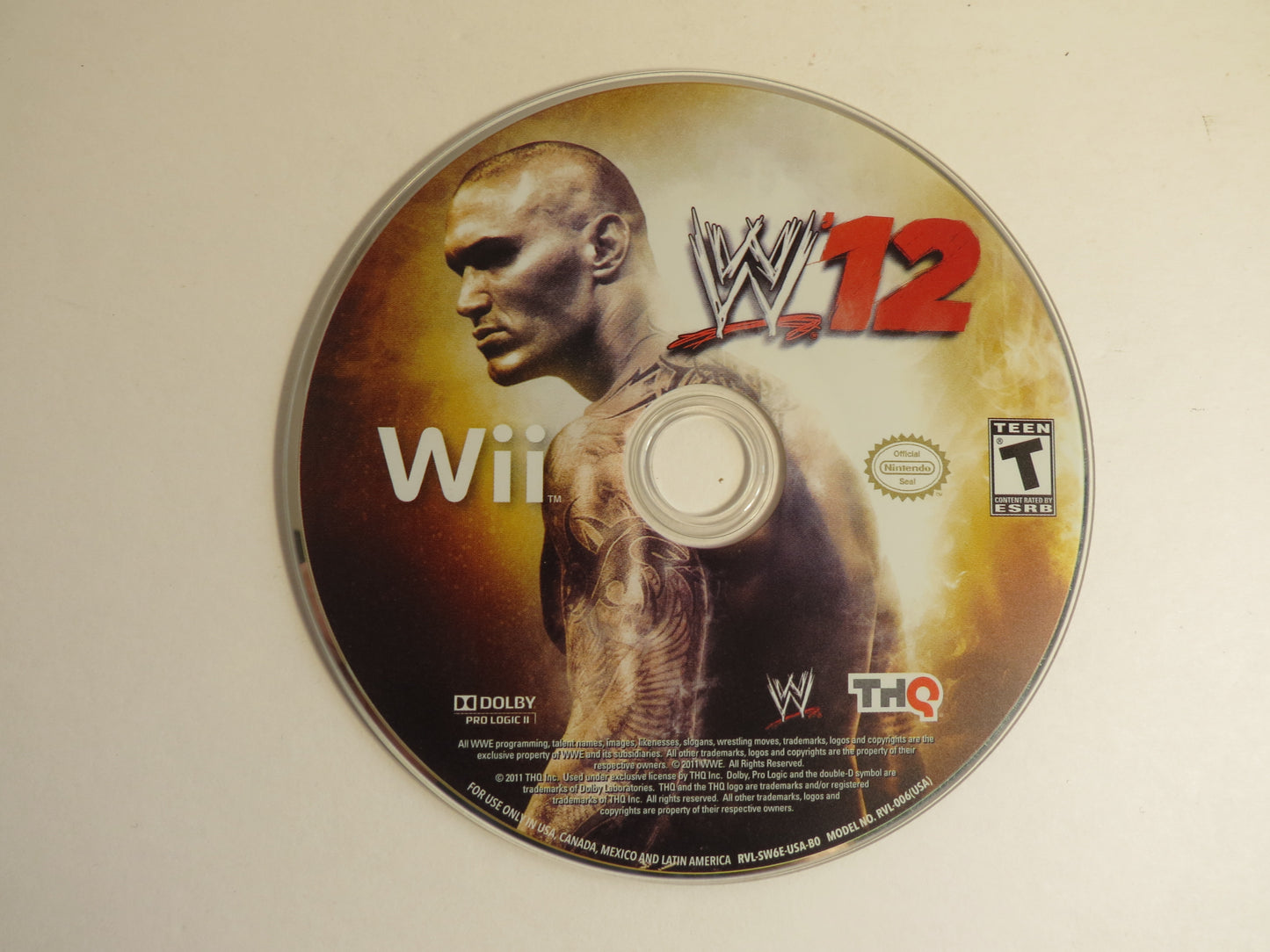 WWE '12 Nintendo Wii Game CIB