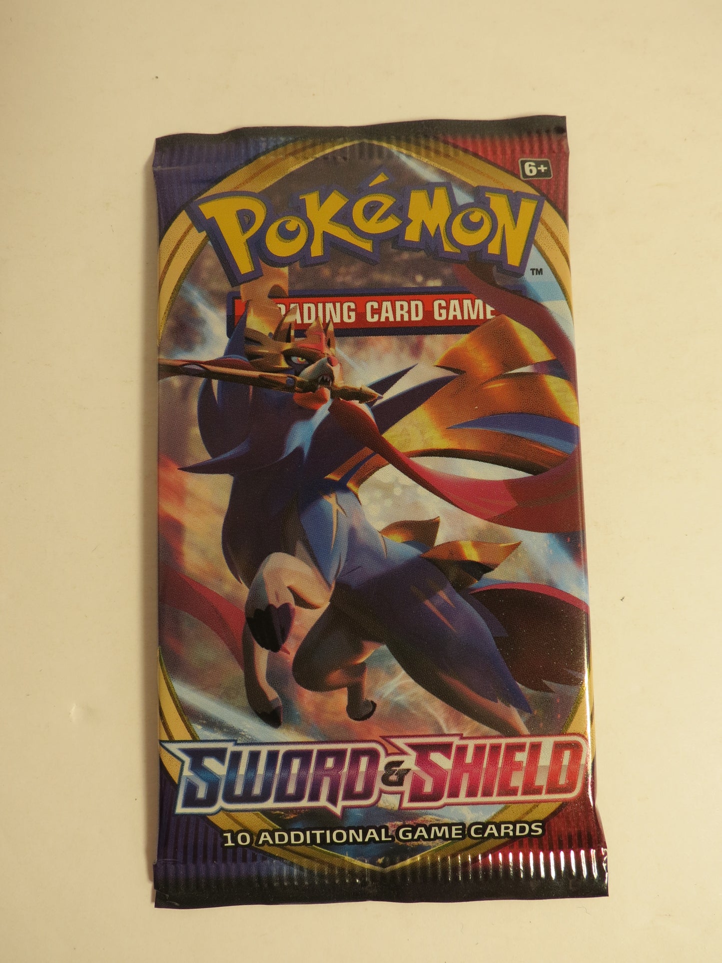 Sword & Shield Base Pokemon Booster Pack Sealed Zacian Artwork