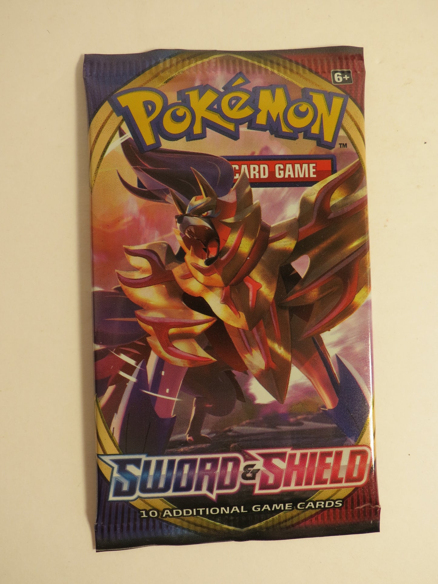 Sword & Shield Base Pokemon Booster Pack Sealed Zamazenta Artwork