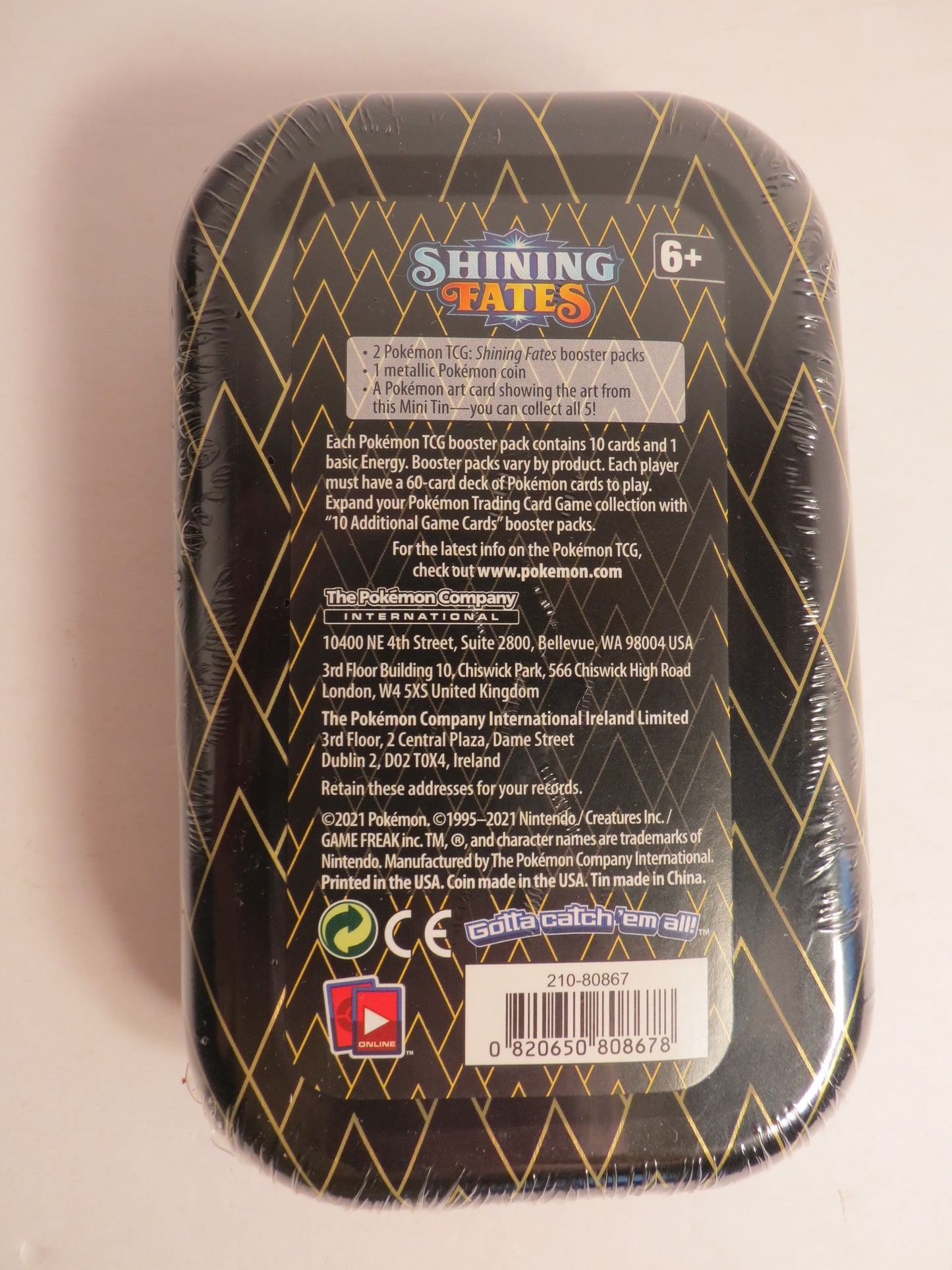 Shining Fates Pokemon Mini Tin Sealed