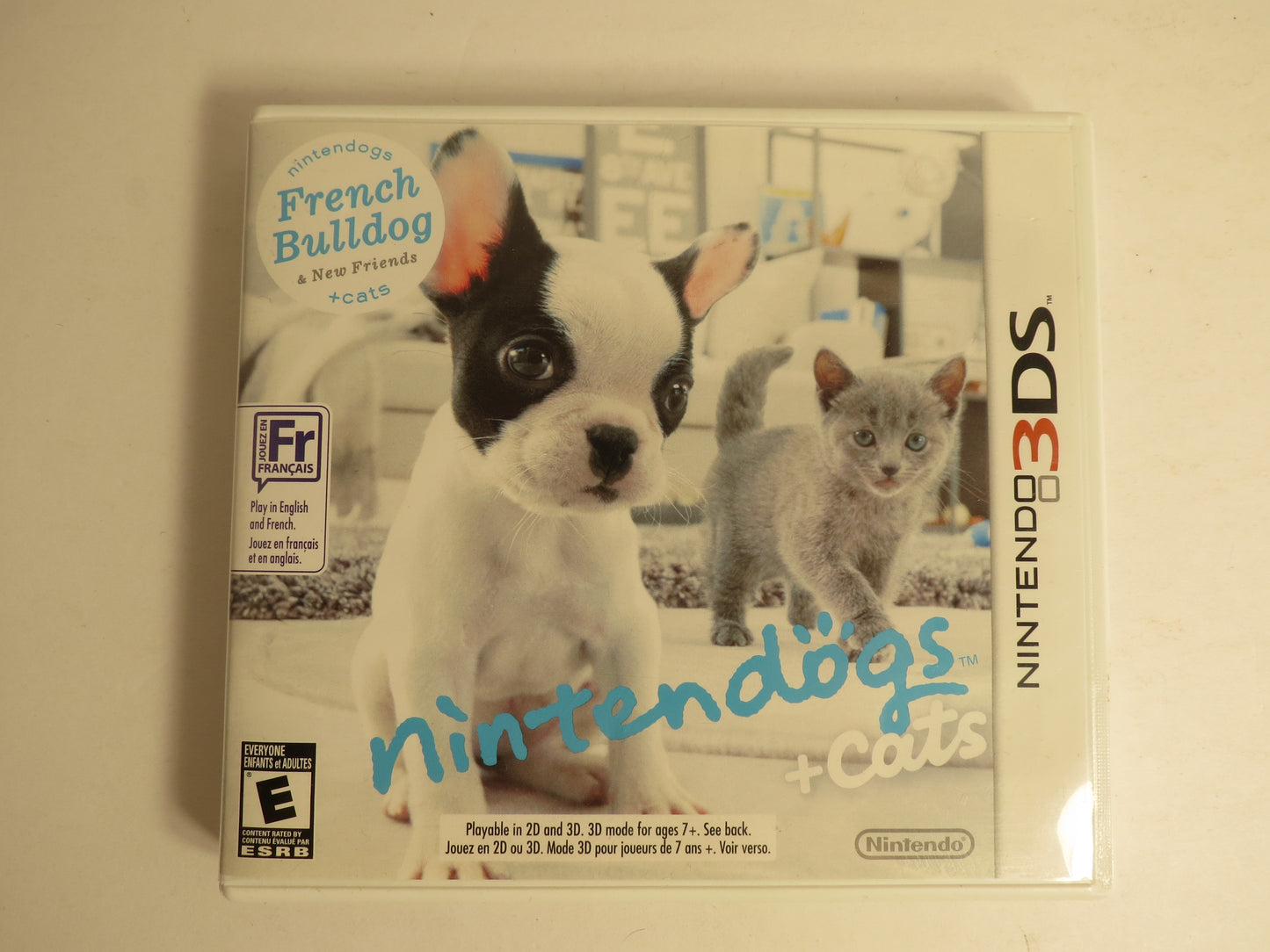 Nintendogs + Cats French Bulldog & New Friends Nintendo 3DS Game CIB