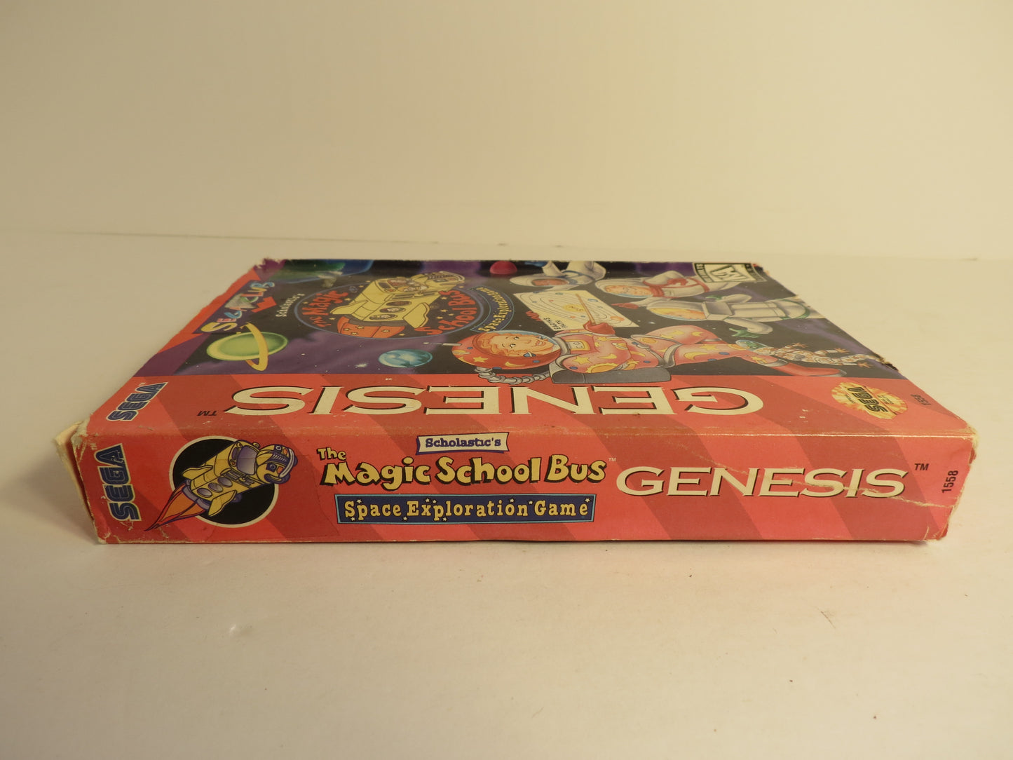 The Magic Schoolbus Space Exploration Cardboard Sega Genesis Game CIB