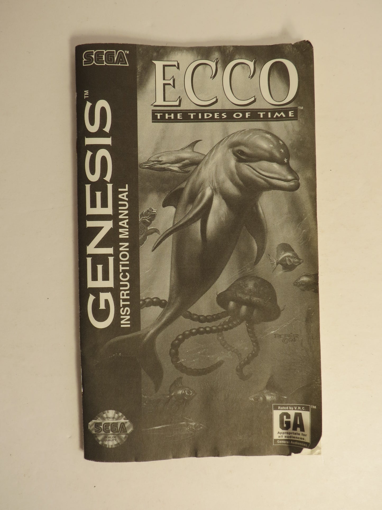 Ecco the Tides of Time Sega Genesis Game CIB