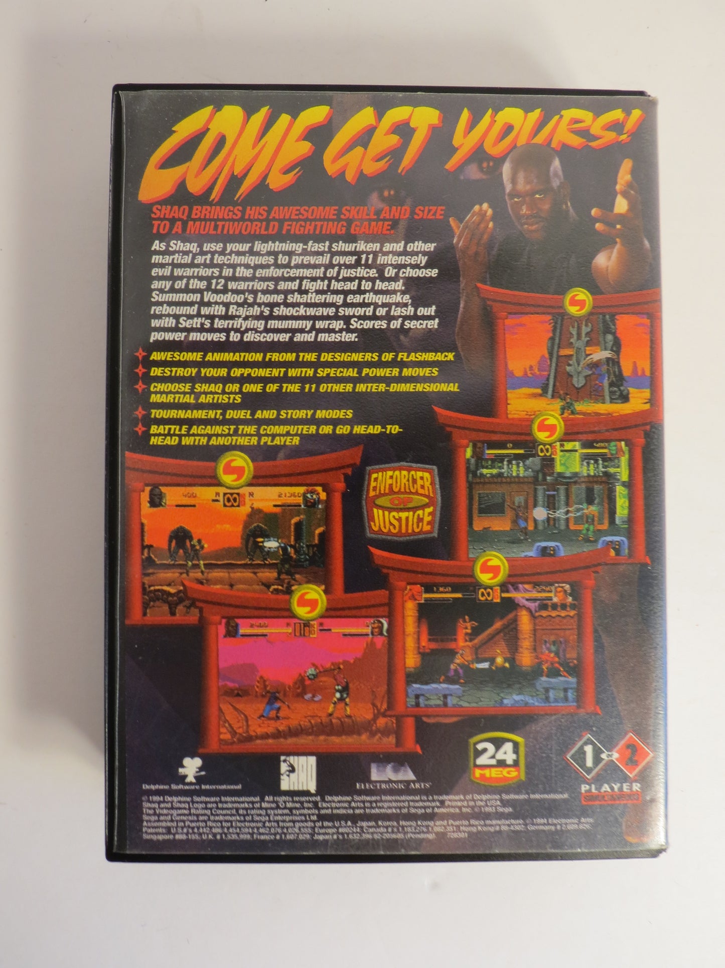 Shaq Fu Sega Genesis Game CIB