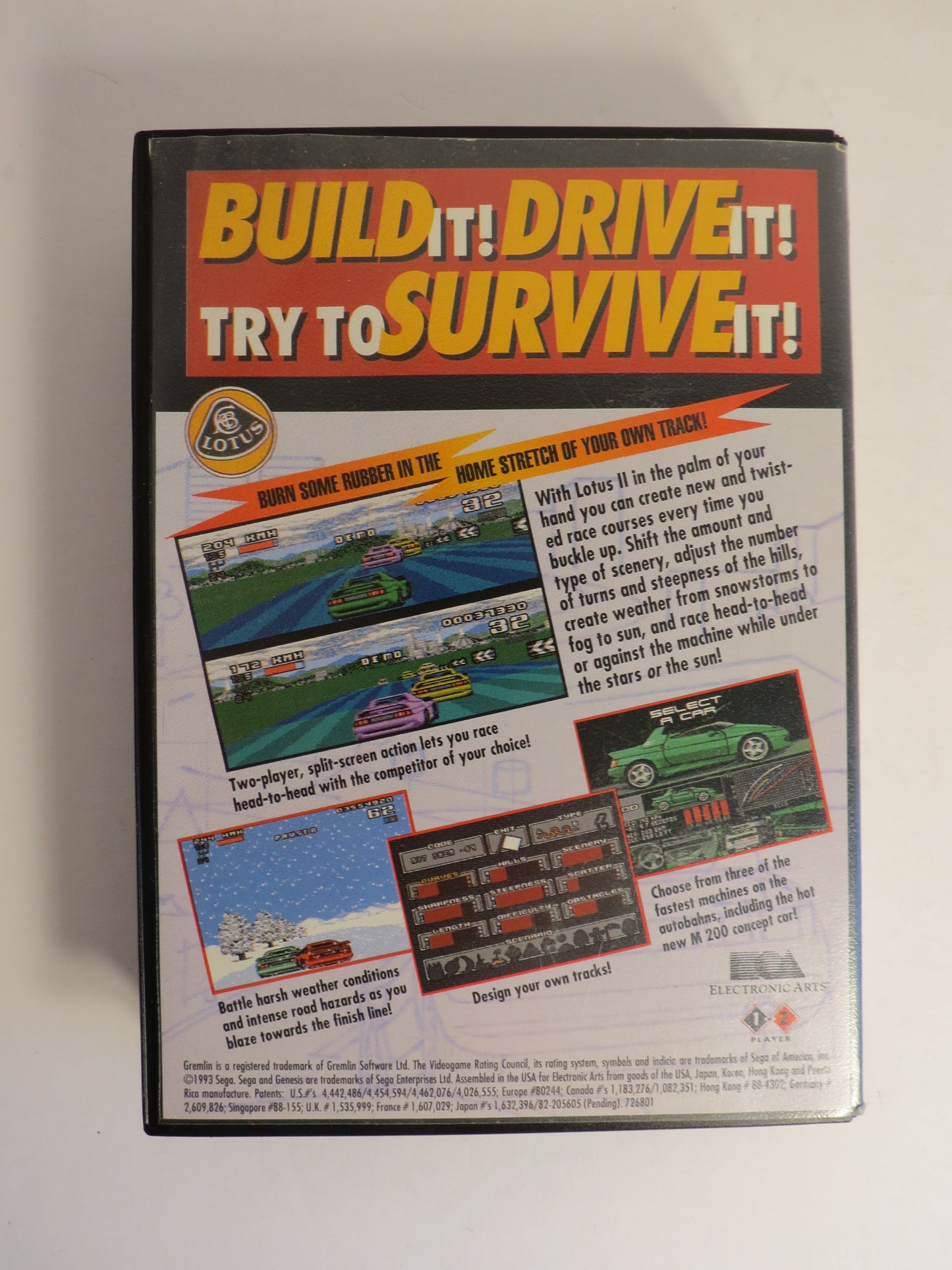 Lotus II Sega Genesis Game CIB