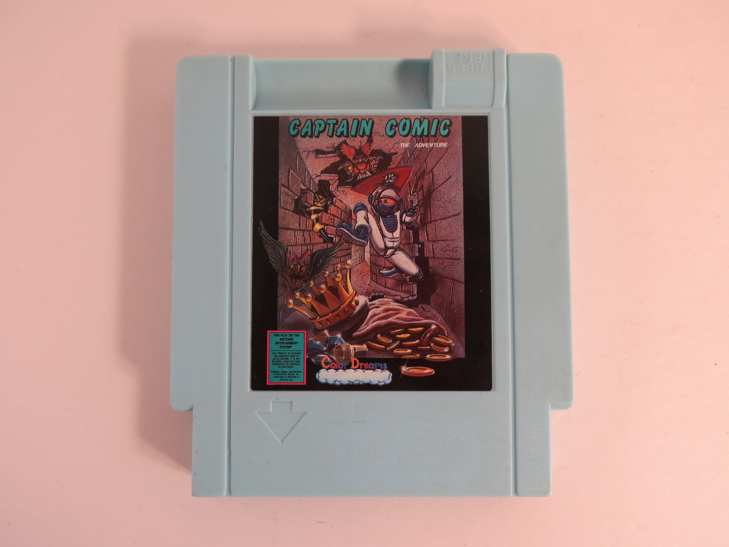 Captain Comic Blue Color Dreams Nintendo NES Game