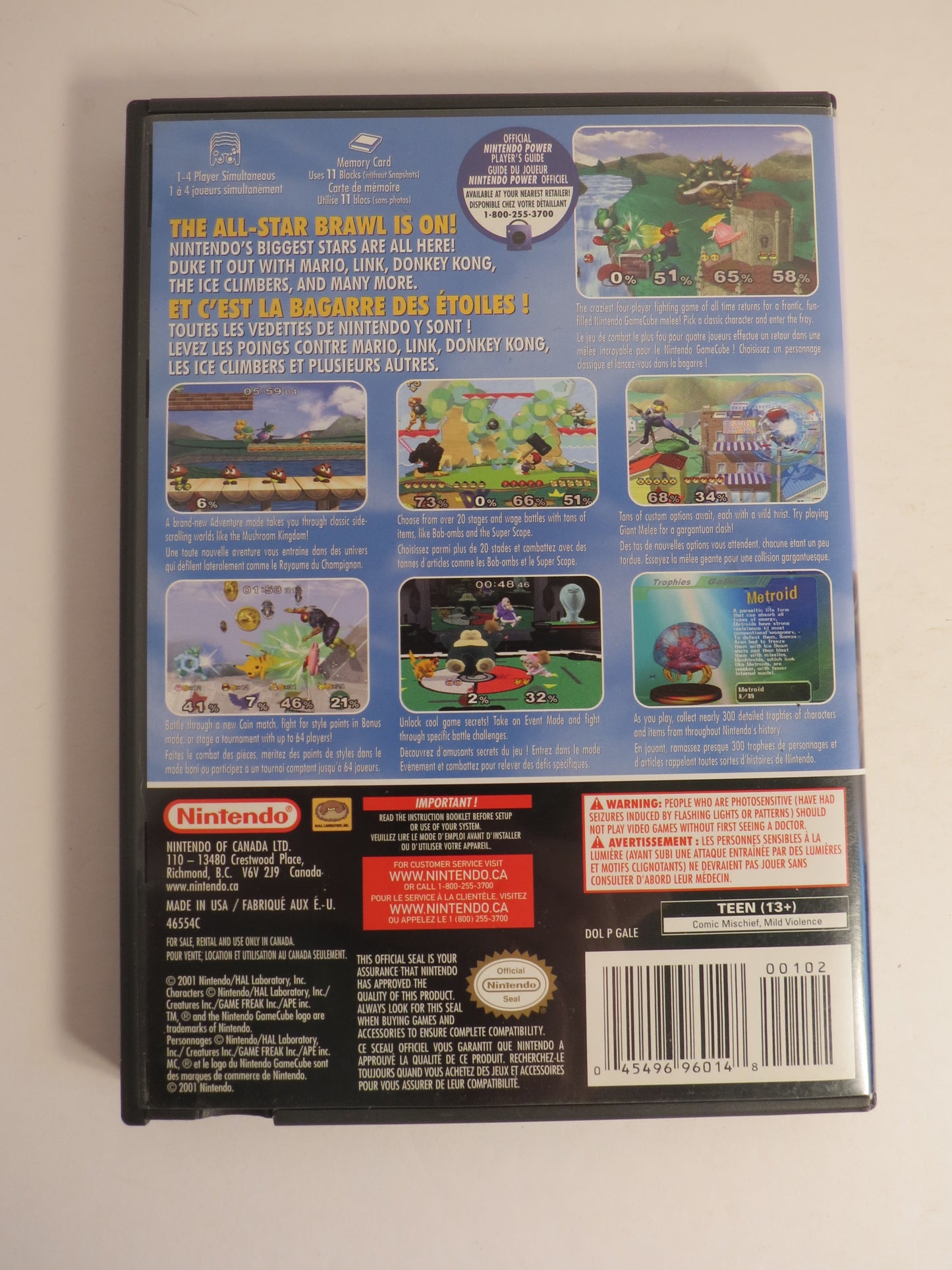 Super Smash Bros. Melee Nintendo Gamecube Game Best Seller CIB