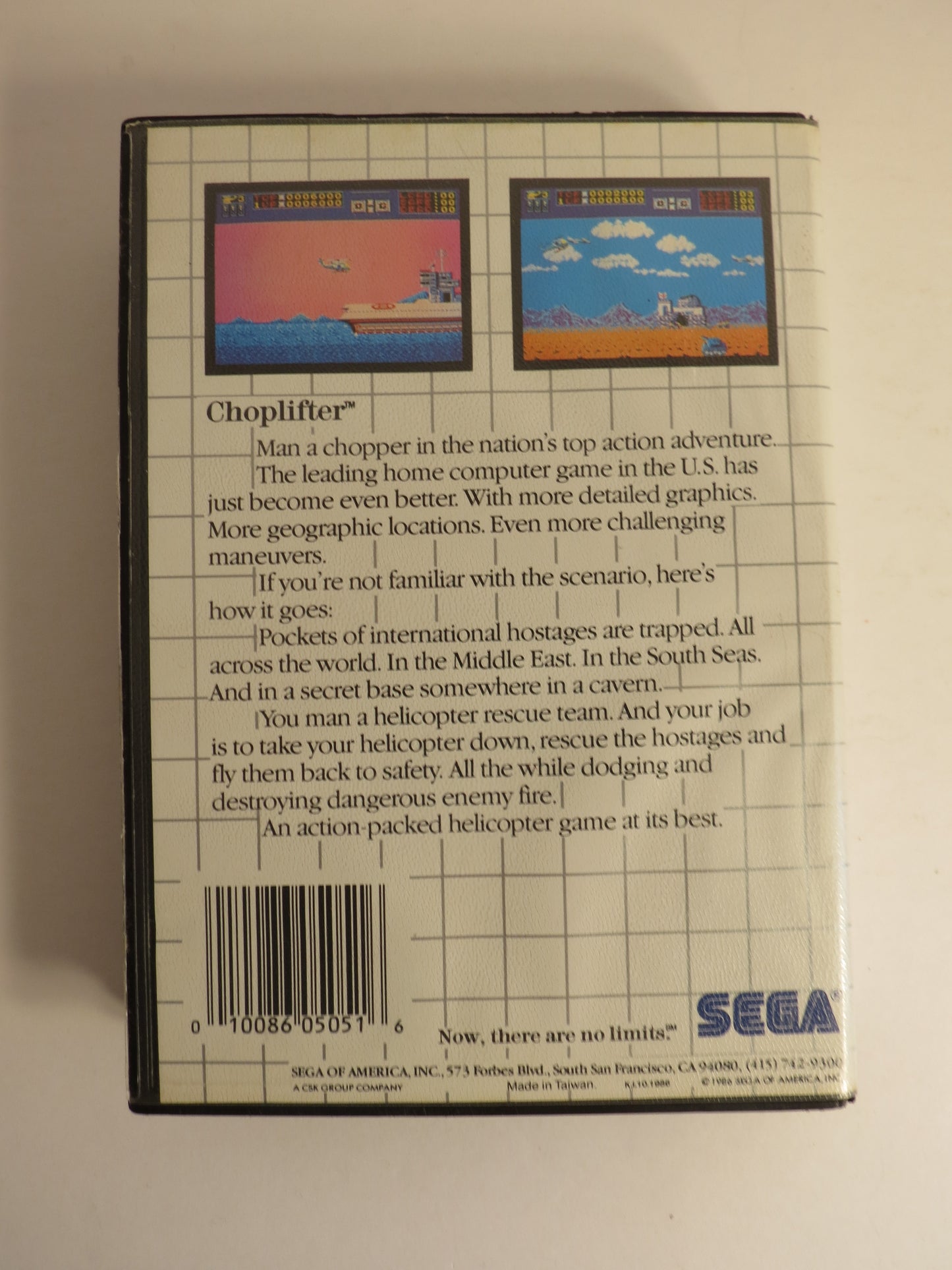 Choplifter Sega Master System Game SMS CIB