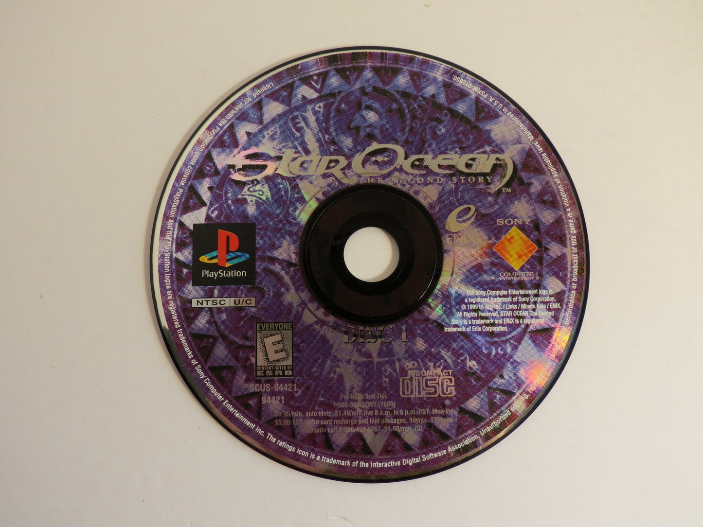 Star Ocean: The Second Story Playstation 1 PS1 Game CB