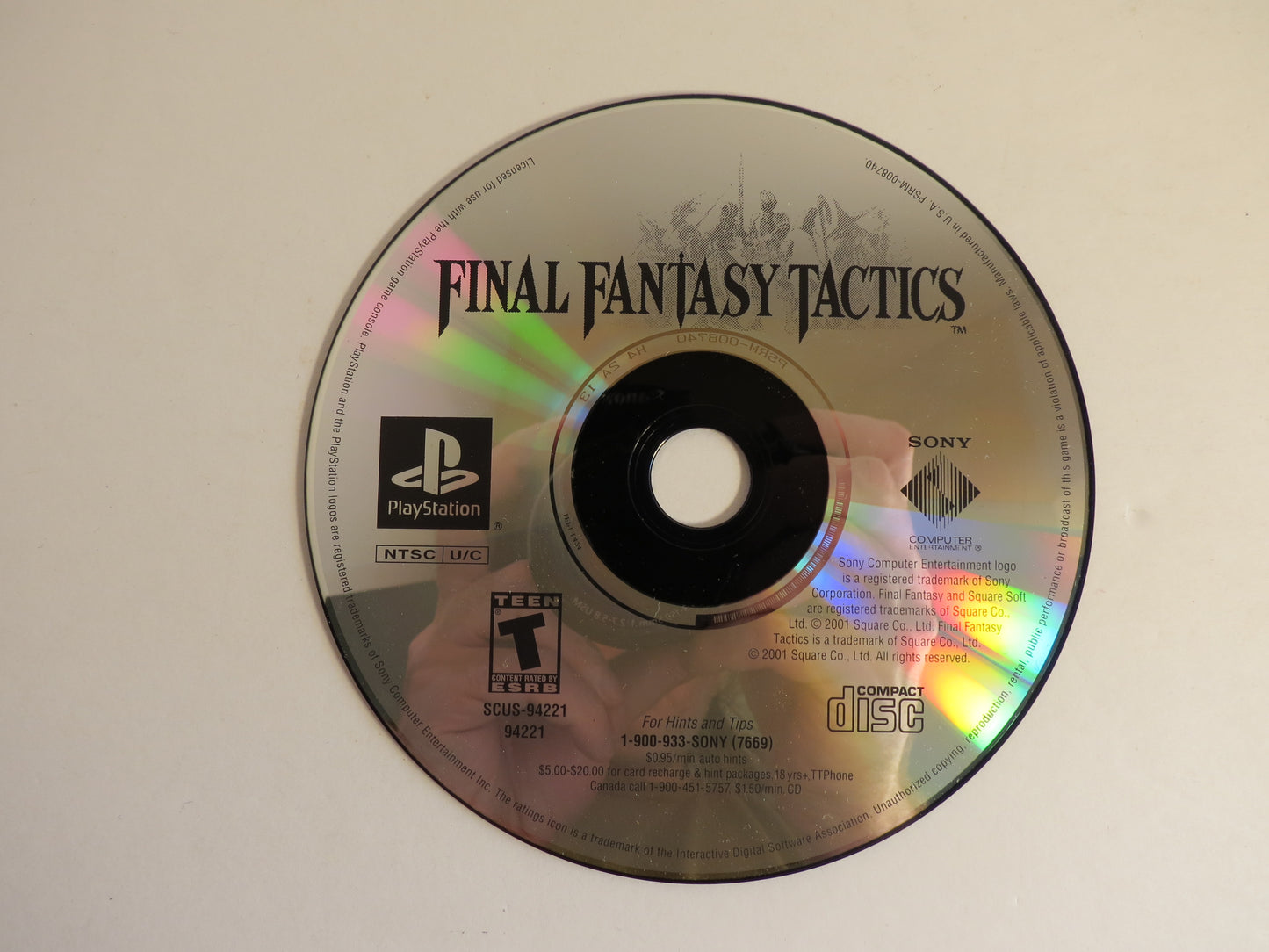 Final Fantasy Tactics Greatest Hits Playstation 1 PS1 Game CIB