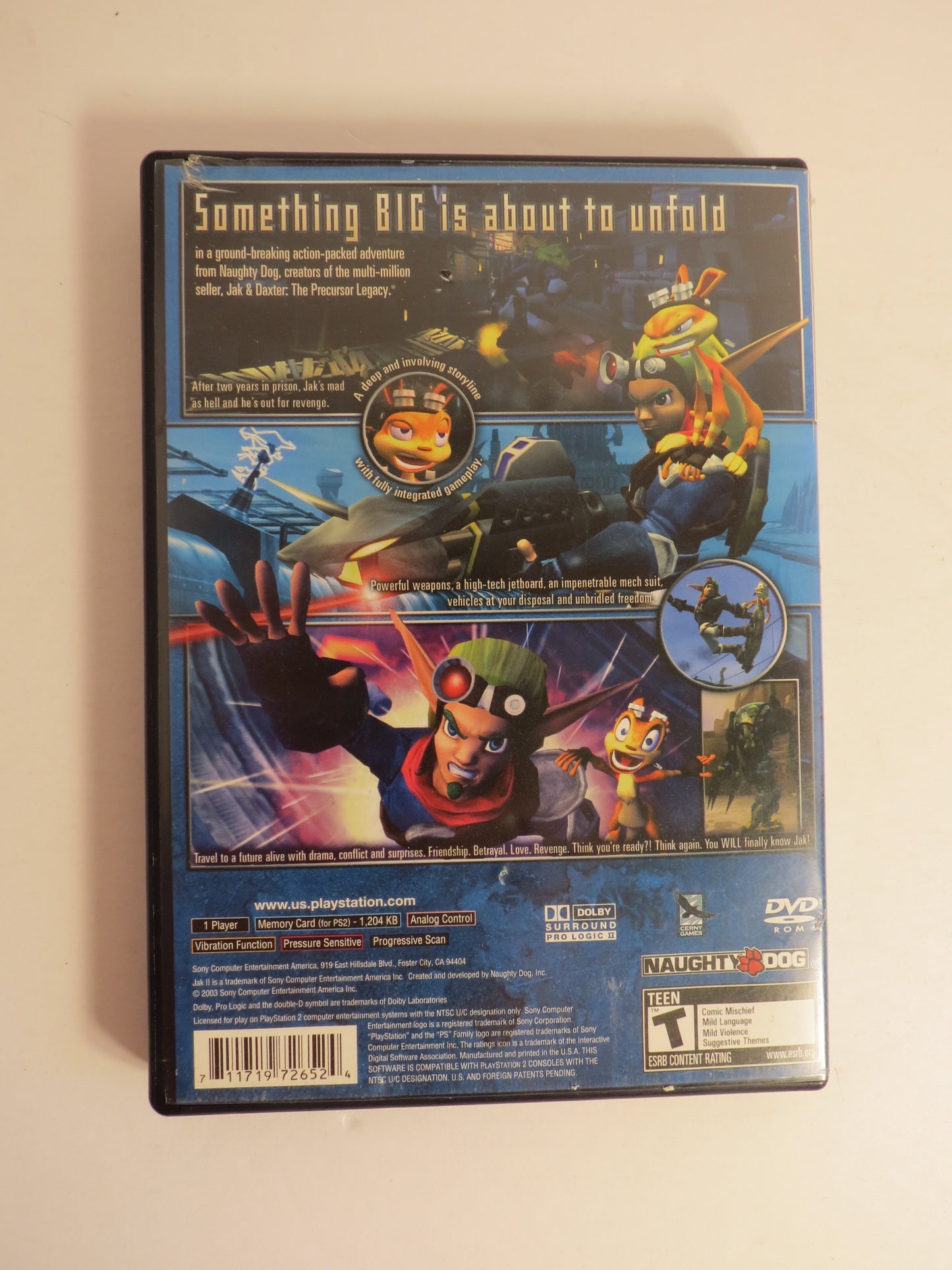 Jak II Playstation 2 PS2 Game CIB