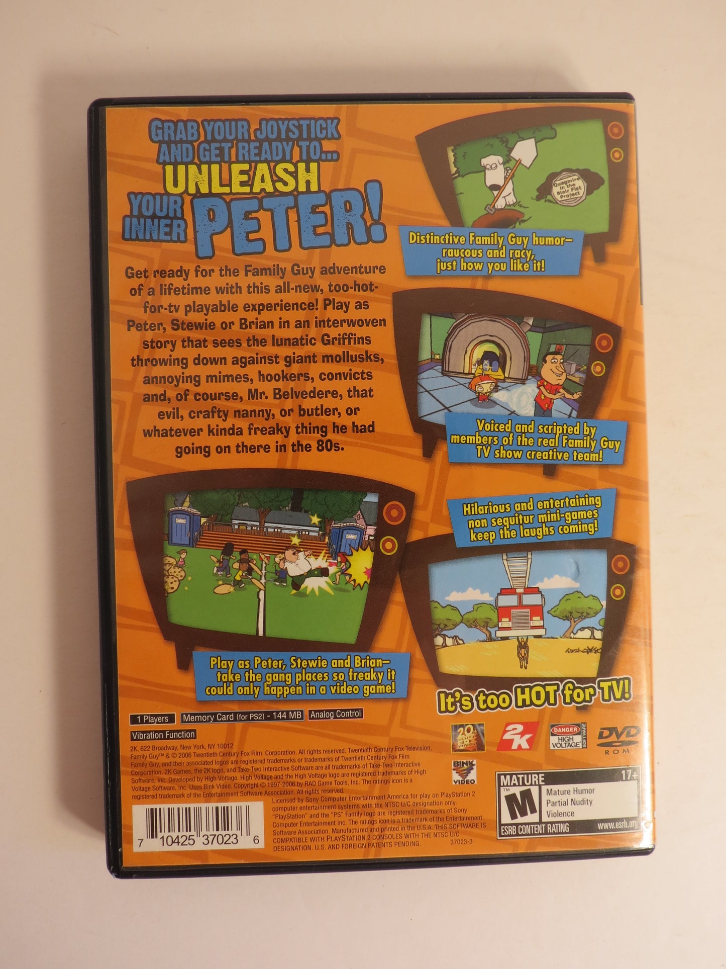 Family Guy Video Game Playstation 2 PS2 Game CIB