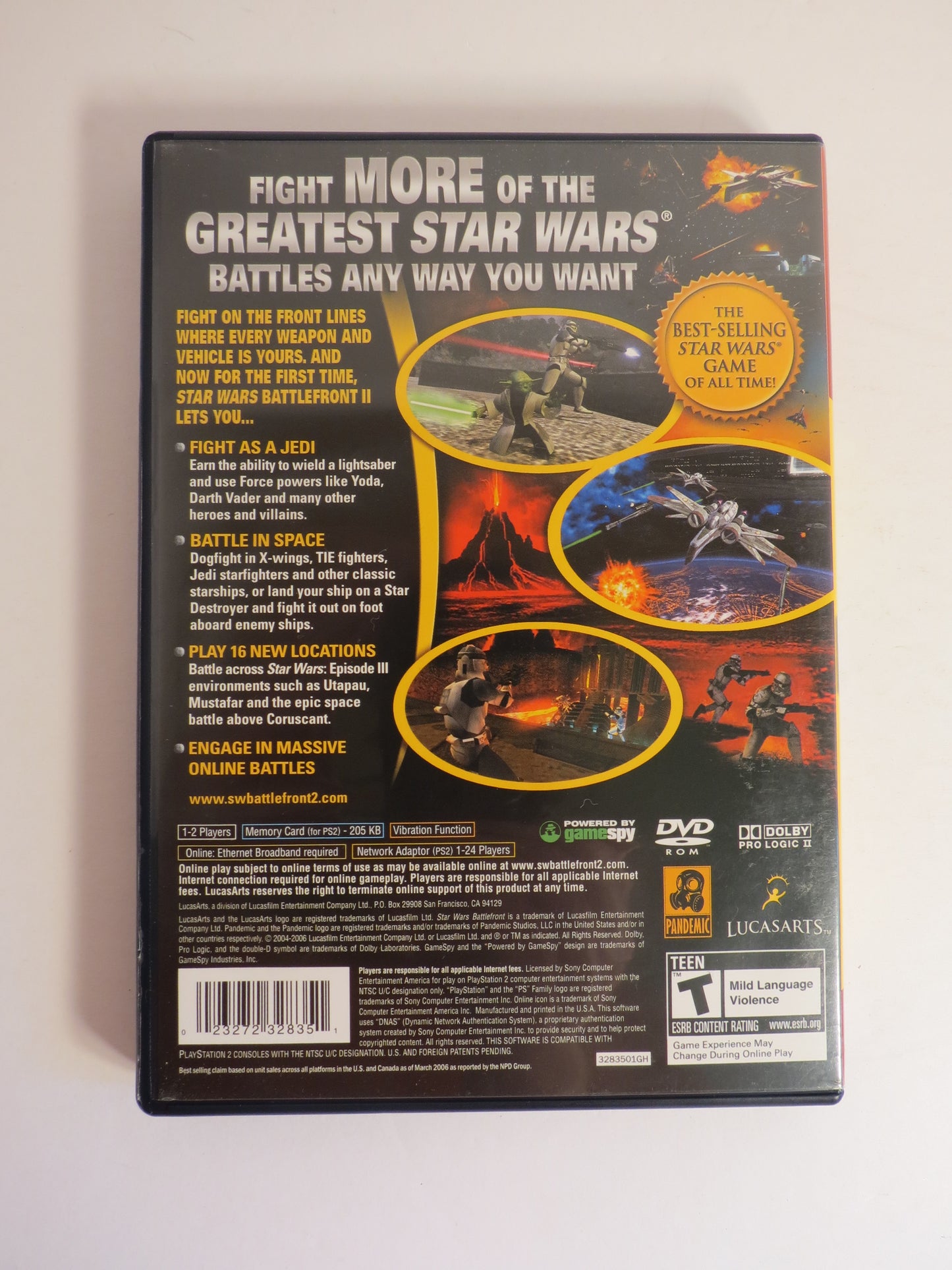 Star Wars Battlefront II Greatest Hits Playstation 2 PS2 Game CIB